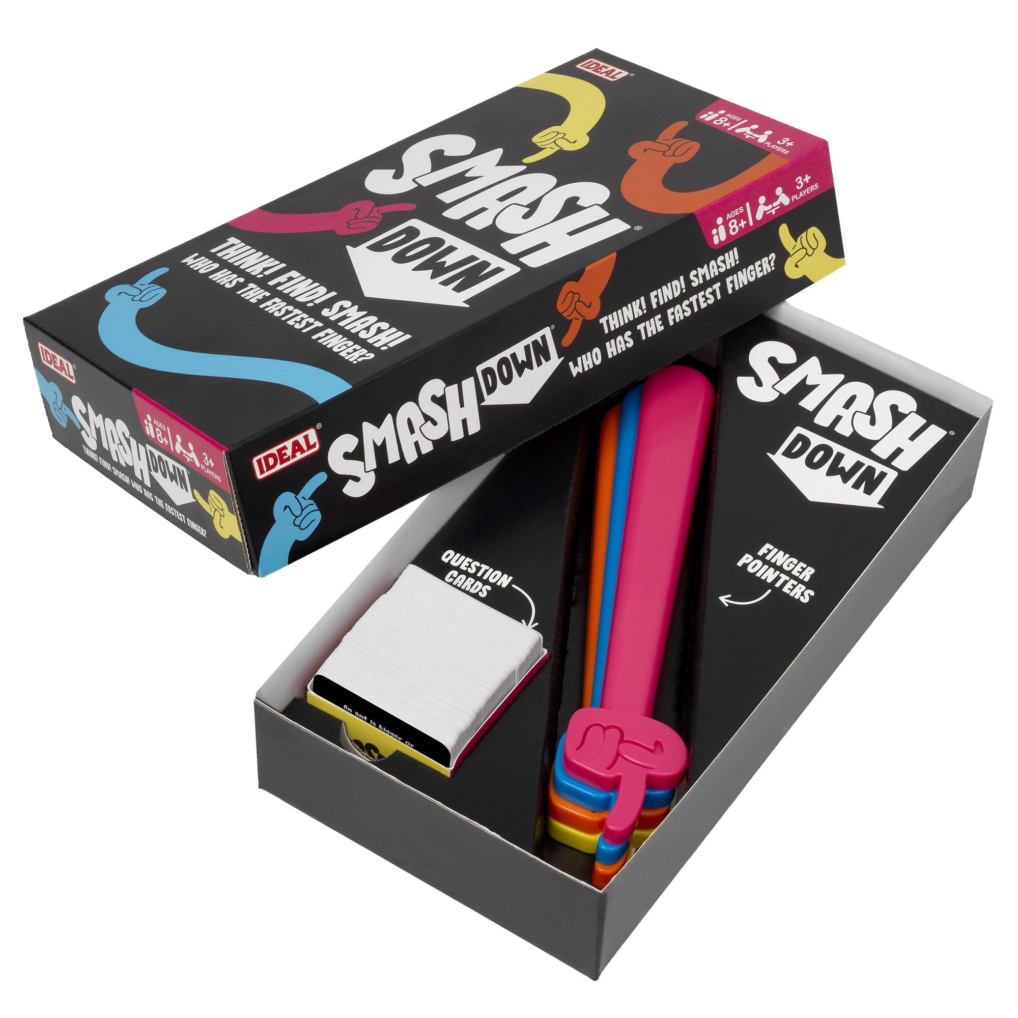 Ideal Smash Down: Think! Find! SMASH! Fast-Paced Trivia Party Game