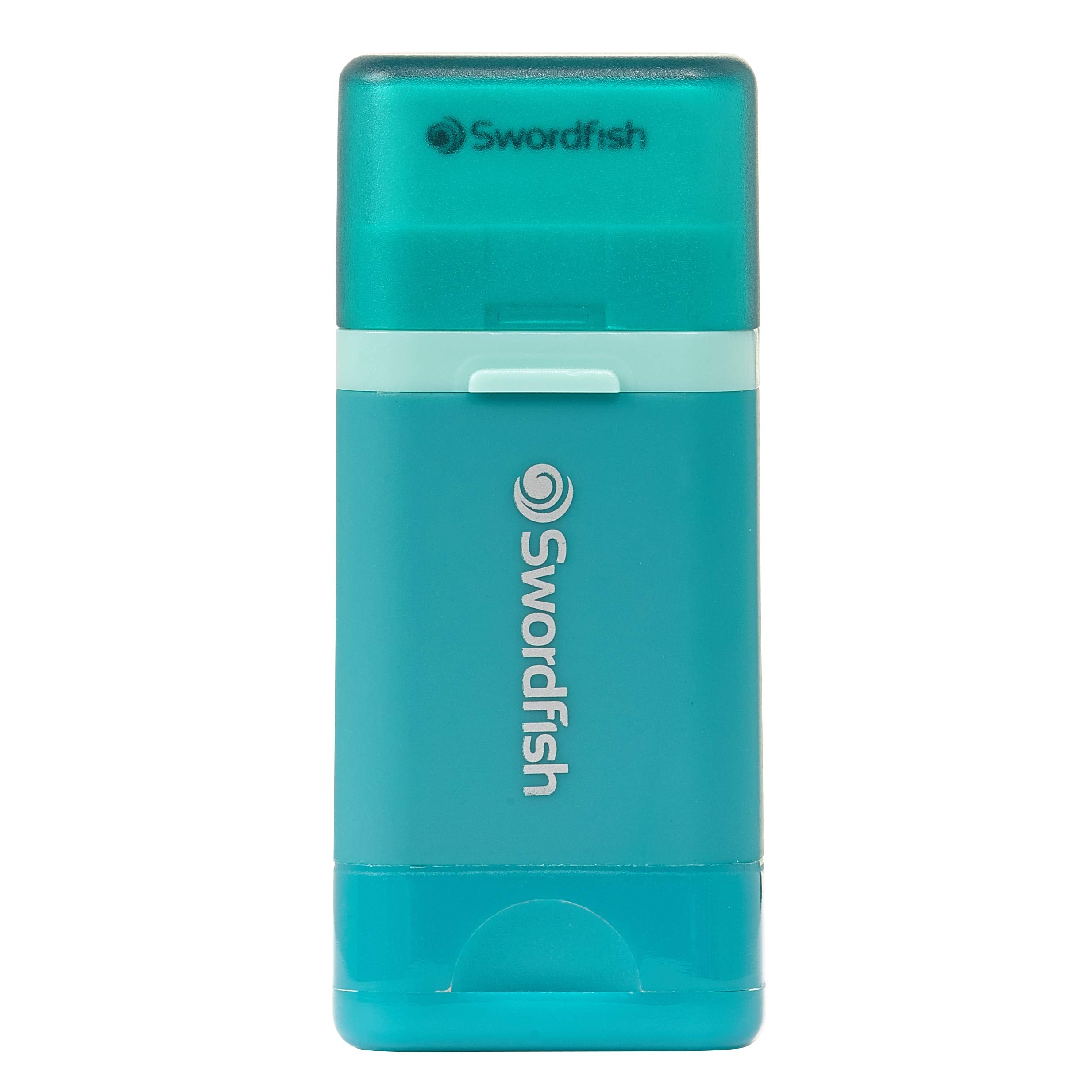 Swordfish Combo Pencil Sharpener & Eraser | Mess-Free Canister | Turquoise 8