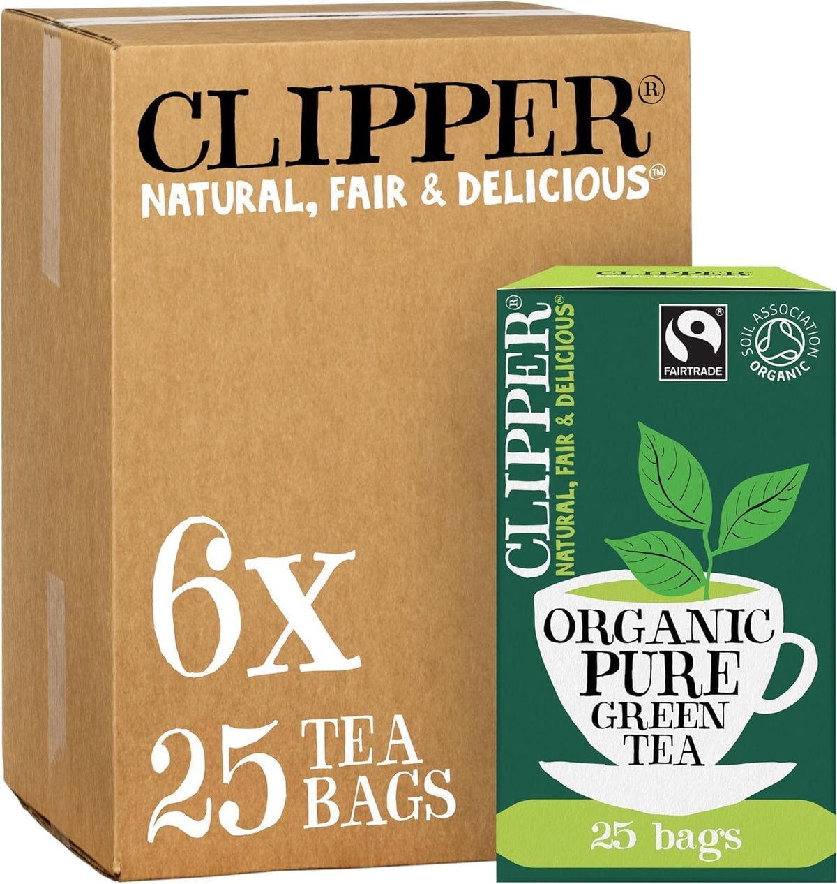Clipper Organic Pure Green Tea Bags - 150 Count Bulk Pack | Fairtrade, Antioxidant Rich