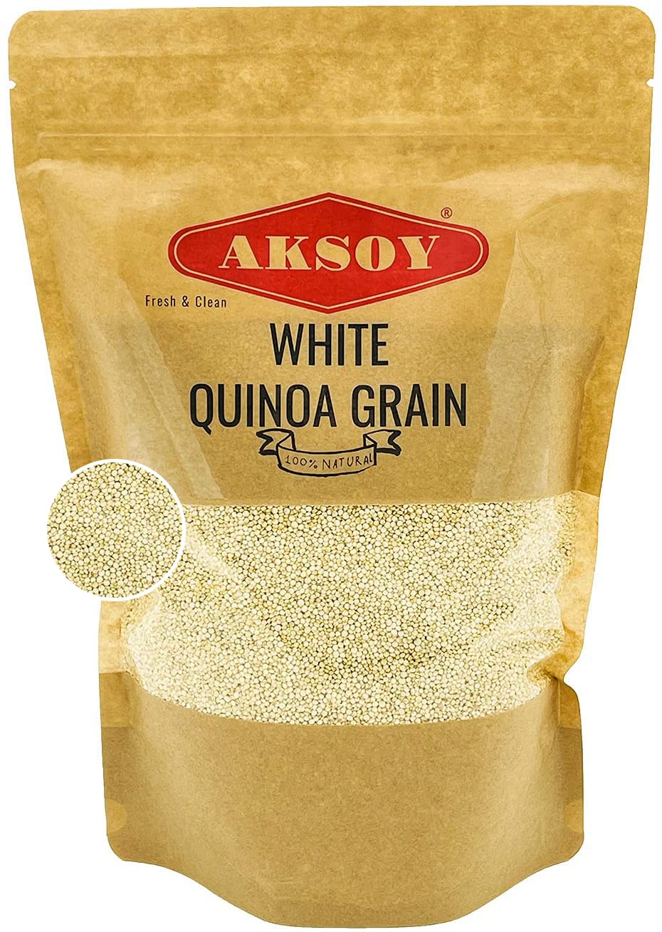 Aksoy White Quinoa 1.25KG - Whole Grain, Ready-to-Cook, Non-GMO, Plant-Based Protein