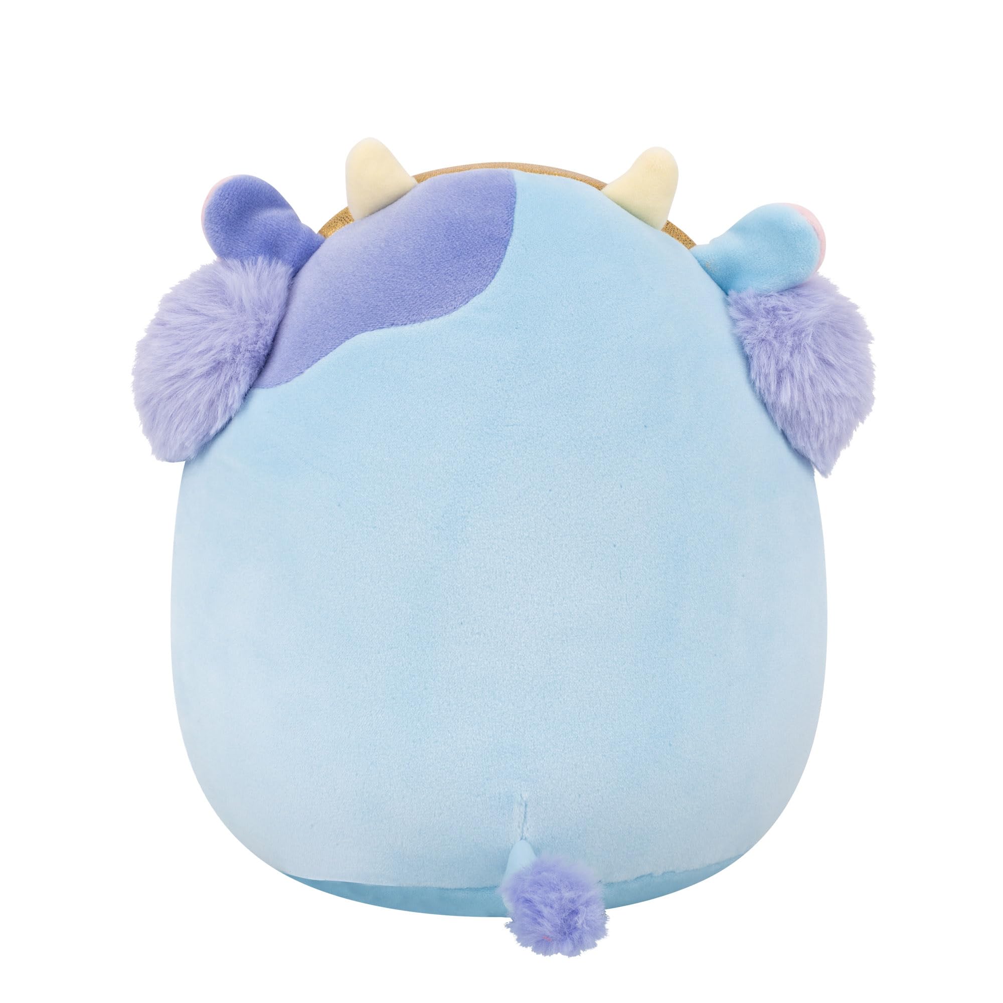 Squishmallows Clayton the Blue Cow with Earmuffs - 7.5-Inch Plush Toy for Ages 3+ 3