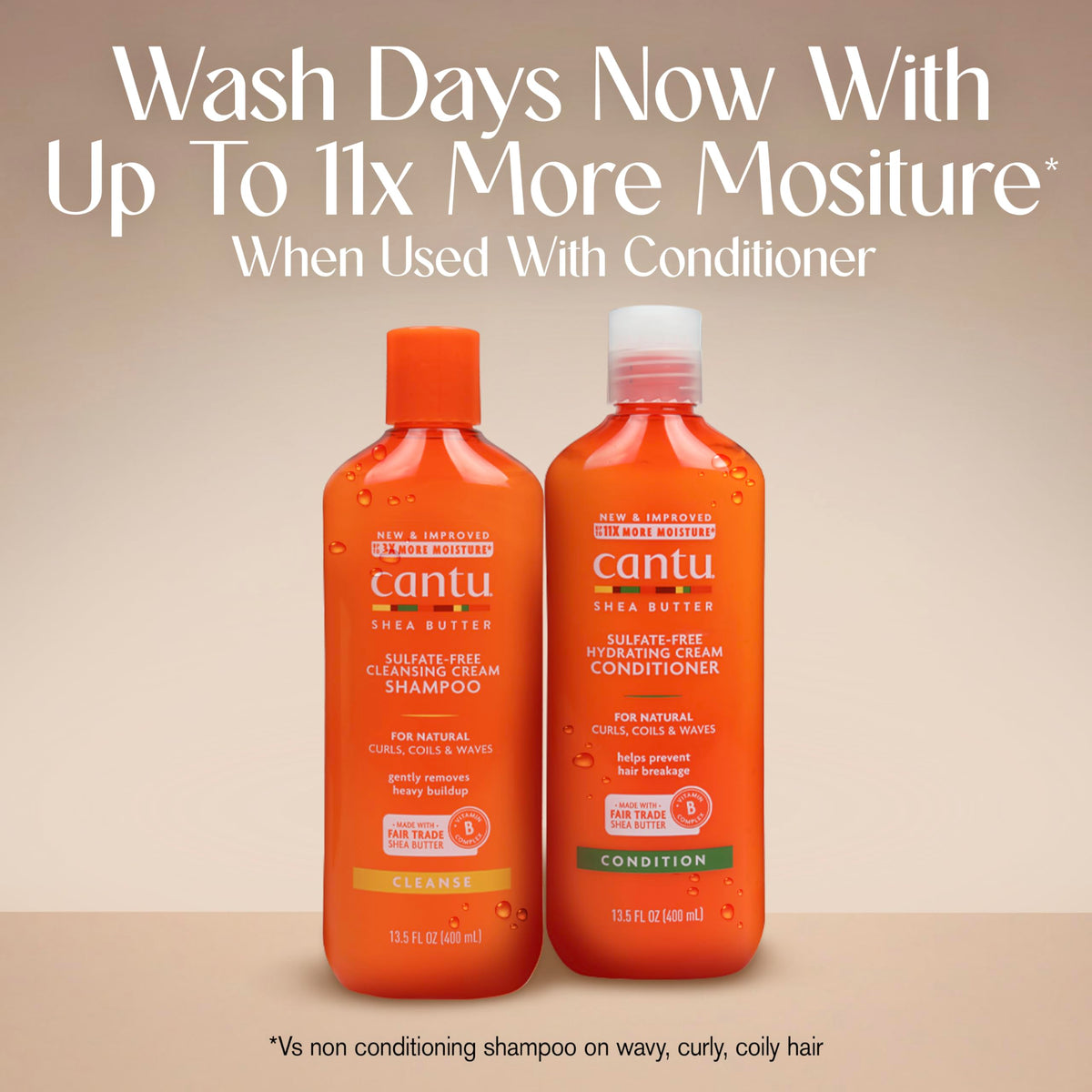 CANTU Shea Butter Cream Conditioner - Deeply Moisturizes, Reduces Split Ends, Detangles Textured Hair | 400 ml 8