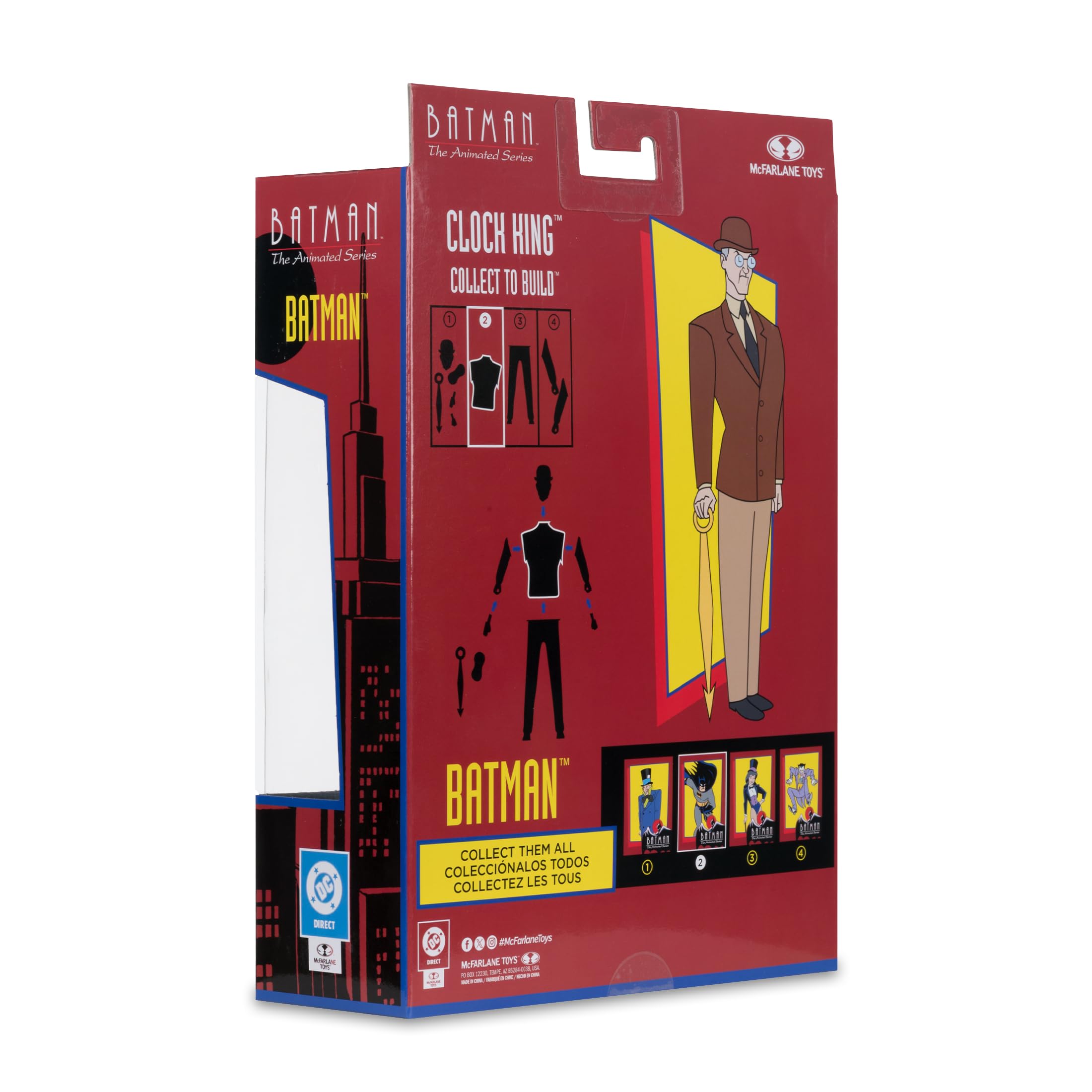 McFarlane Batman: The Animated Series Batman 6-Inch Action Figure | Articulated | Includes Alternate Heads 9