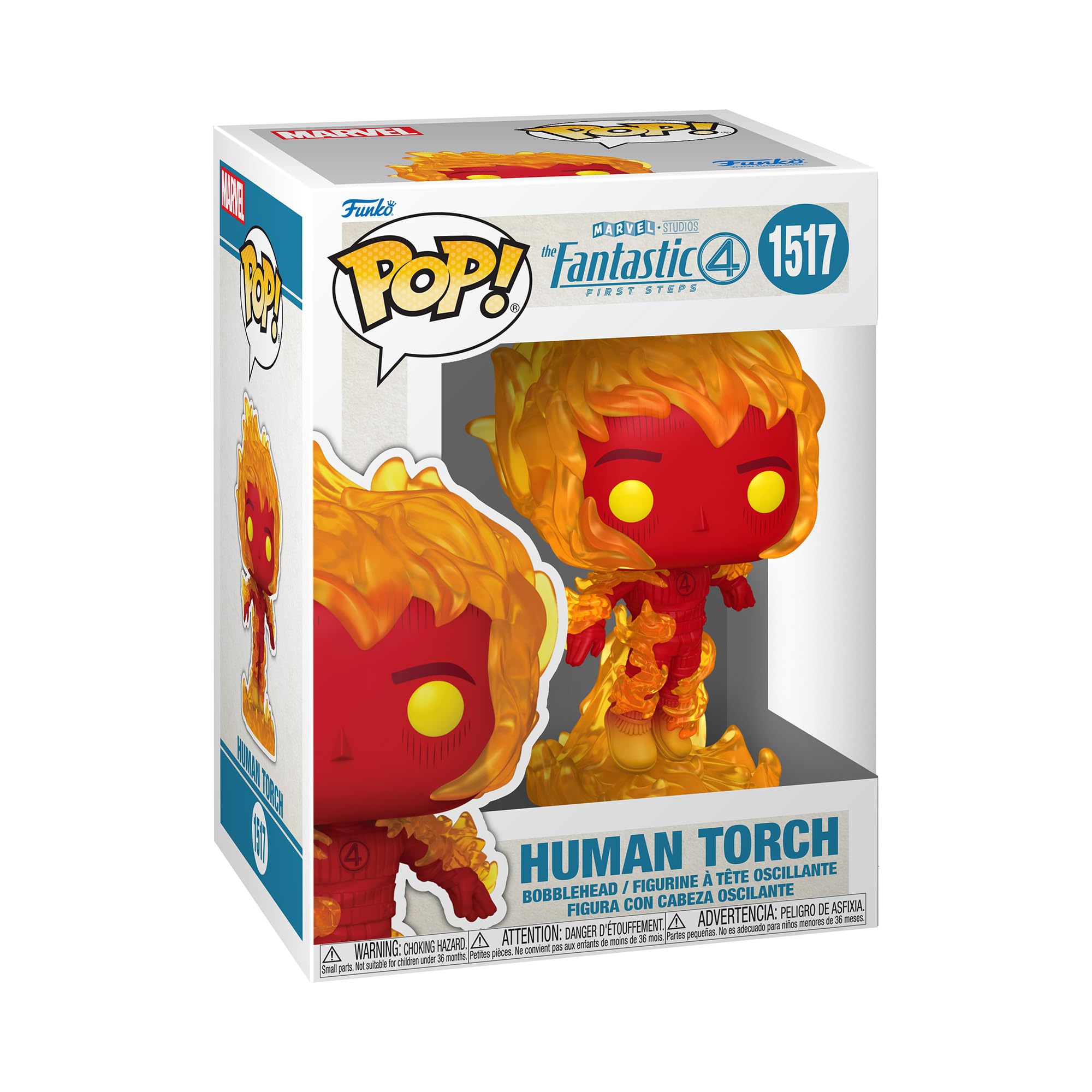 Funko Pop! Marvel: Fantastic Four (2025) - Human Torch Vinyl Figure 1