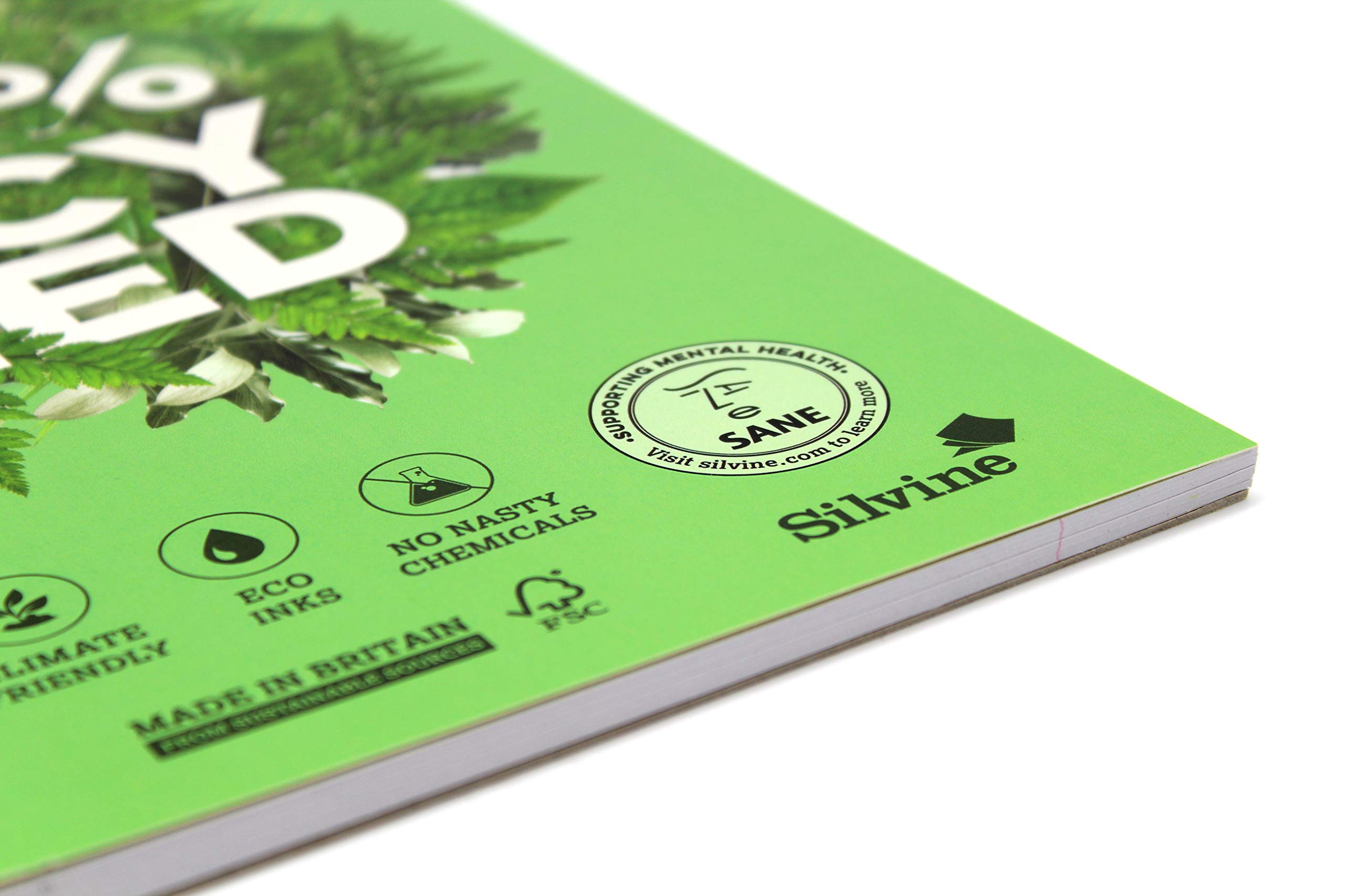 Silvine Premium Recycled Refill Pad - A4, 80gsm, Lined with Margin, 4 Hole Punched | Pack of 5 2