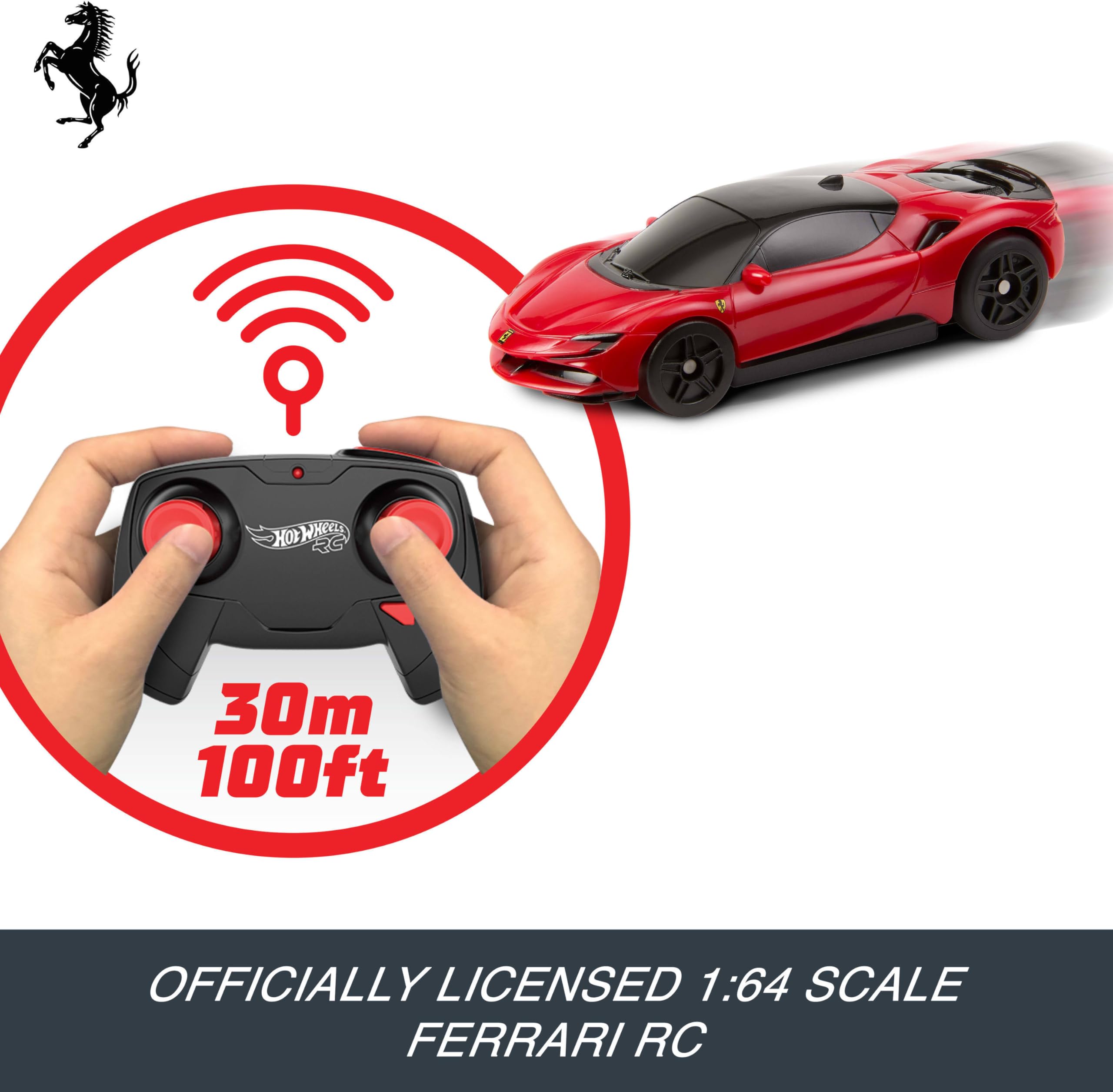 Hot Wheels RC Ferrari SF90 Stradale Assetto Fiorano - 1:64 Scale Remote-Control Car for Kids 5+ 15