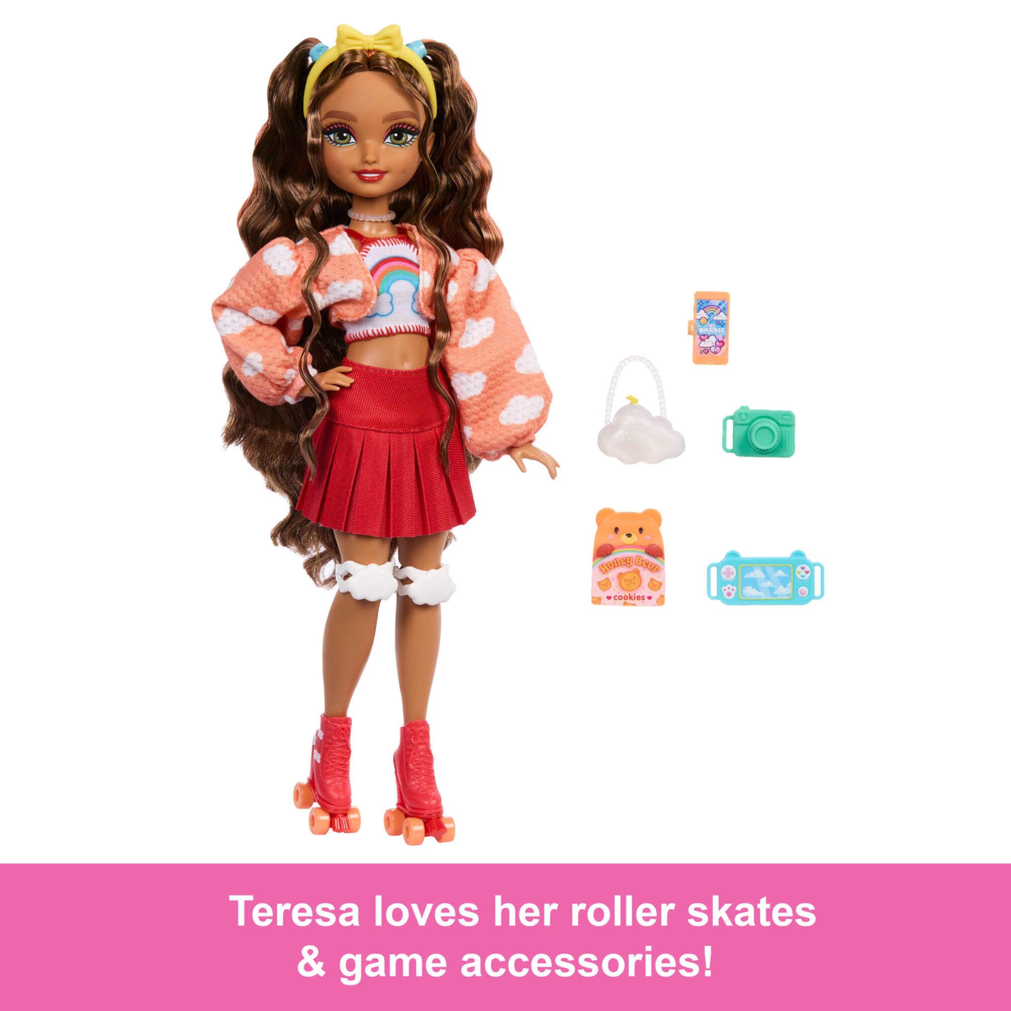 Barbie Dream Besties Teresa Roller Skating Fashion Doll with Accessories 8