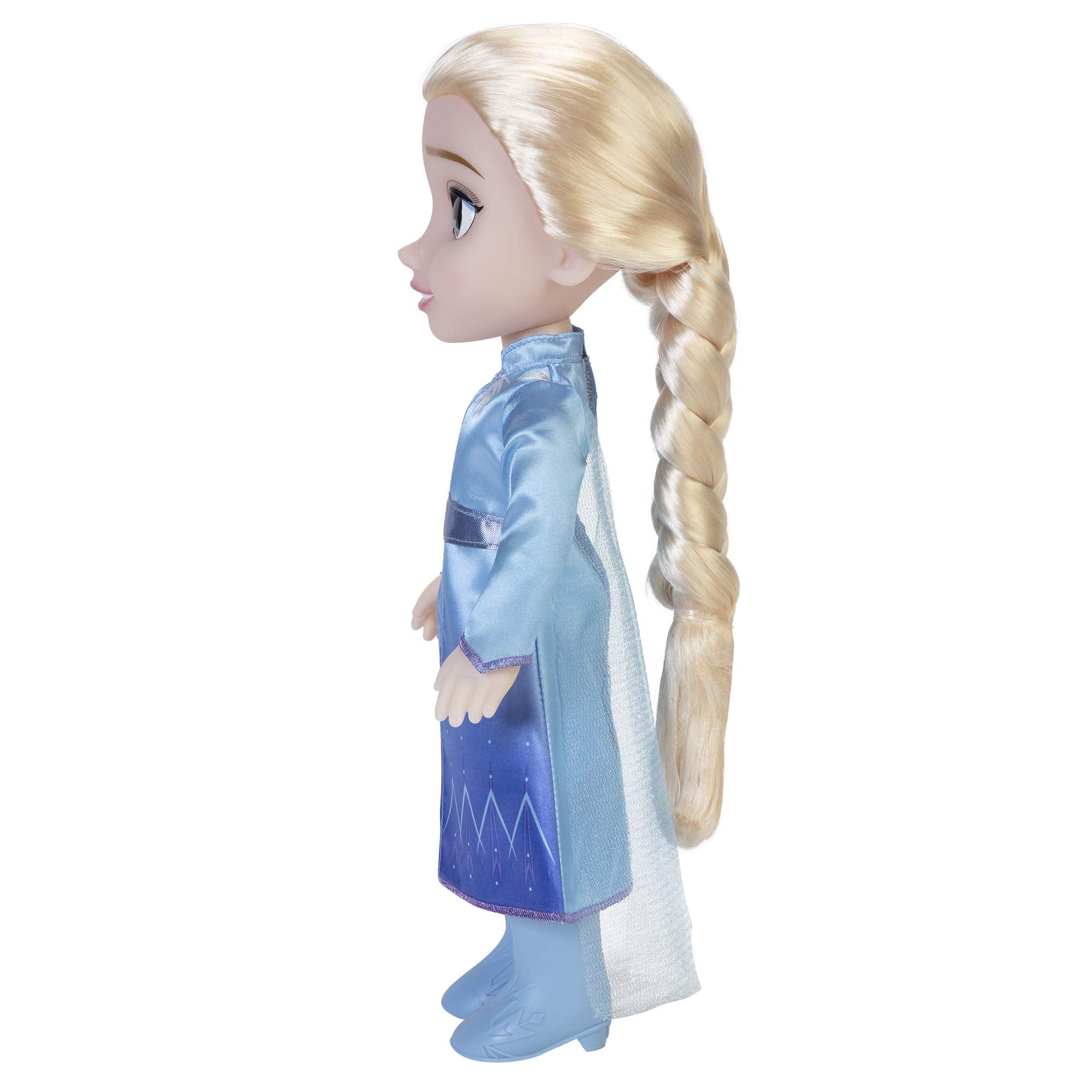 Jakks Pacific Disney Frozen 2 Elsa Travel Doll - 14"/35cm Tall with Iconic Fashion Dress and Boots 5