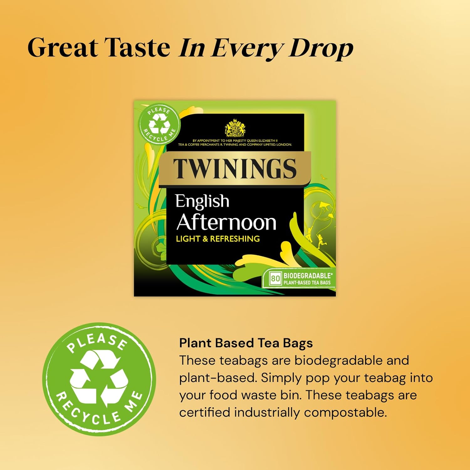 Twinings English Afternoon Tea | Light Black Tea | 320 Biodegradable Tea Bags 2