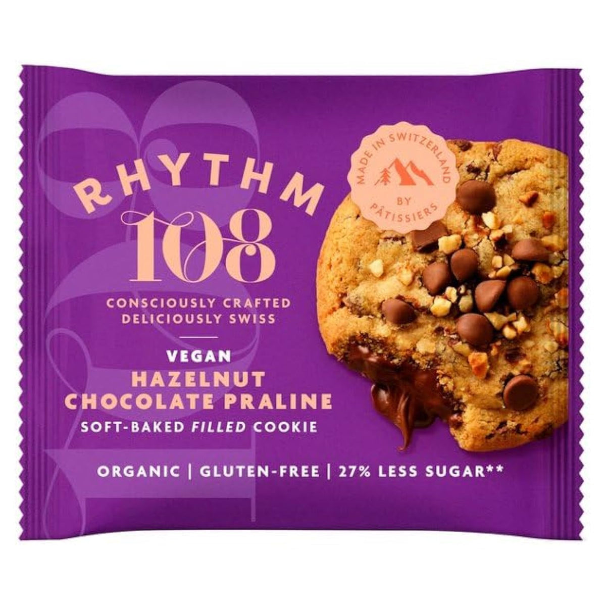 Rhythm 108 Choc Hazelnut Ganache Soft Filled Cookie - 50 g
