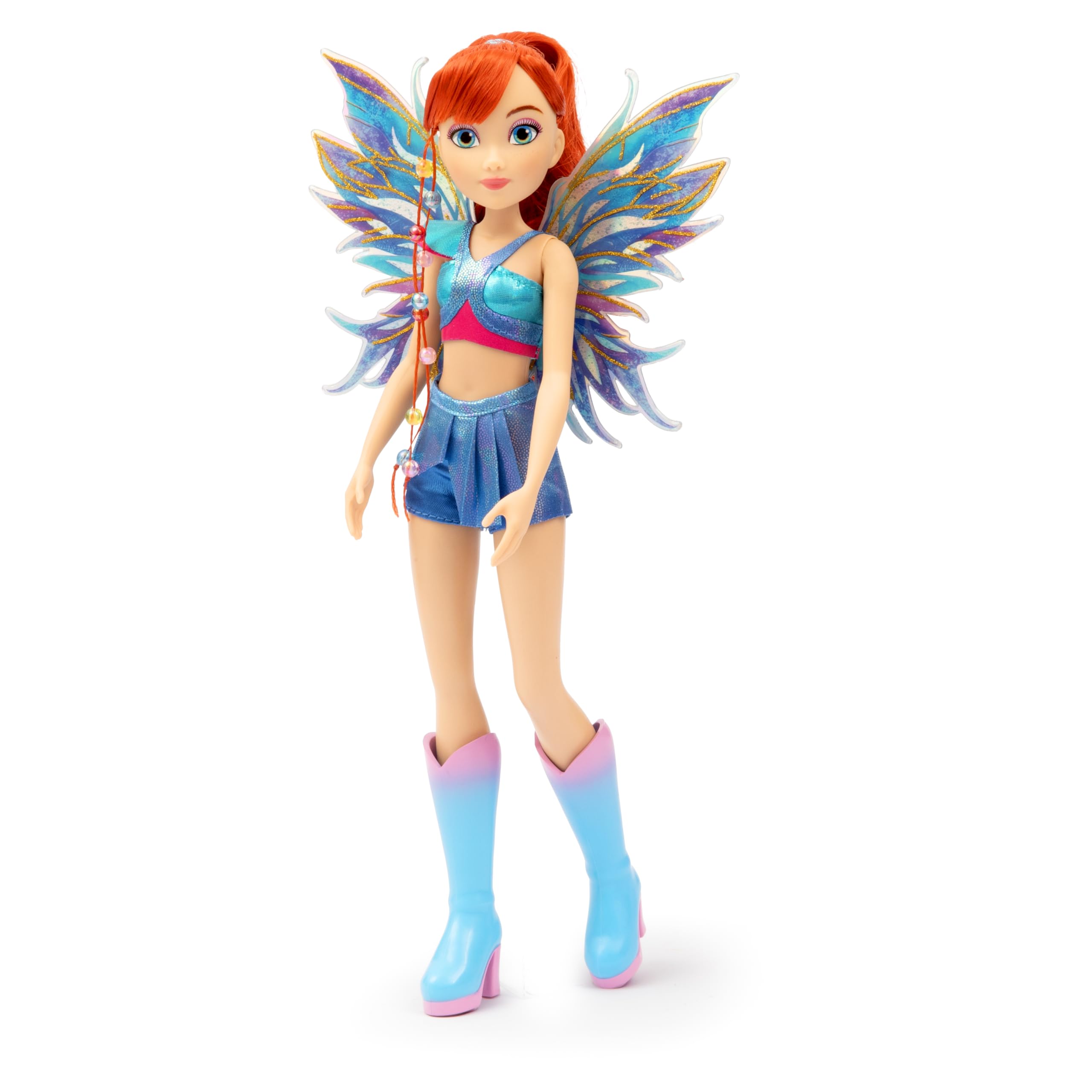 Winx Club Bloom Fairy Doll - 26 cm, Articulated Joints, Removable Glitter Wings | Ages 4+ 5