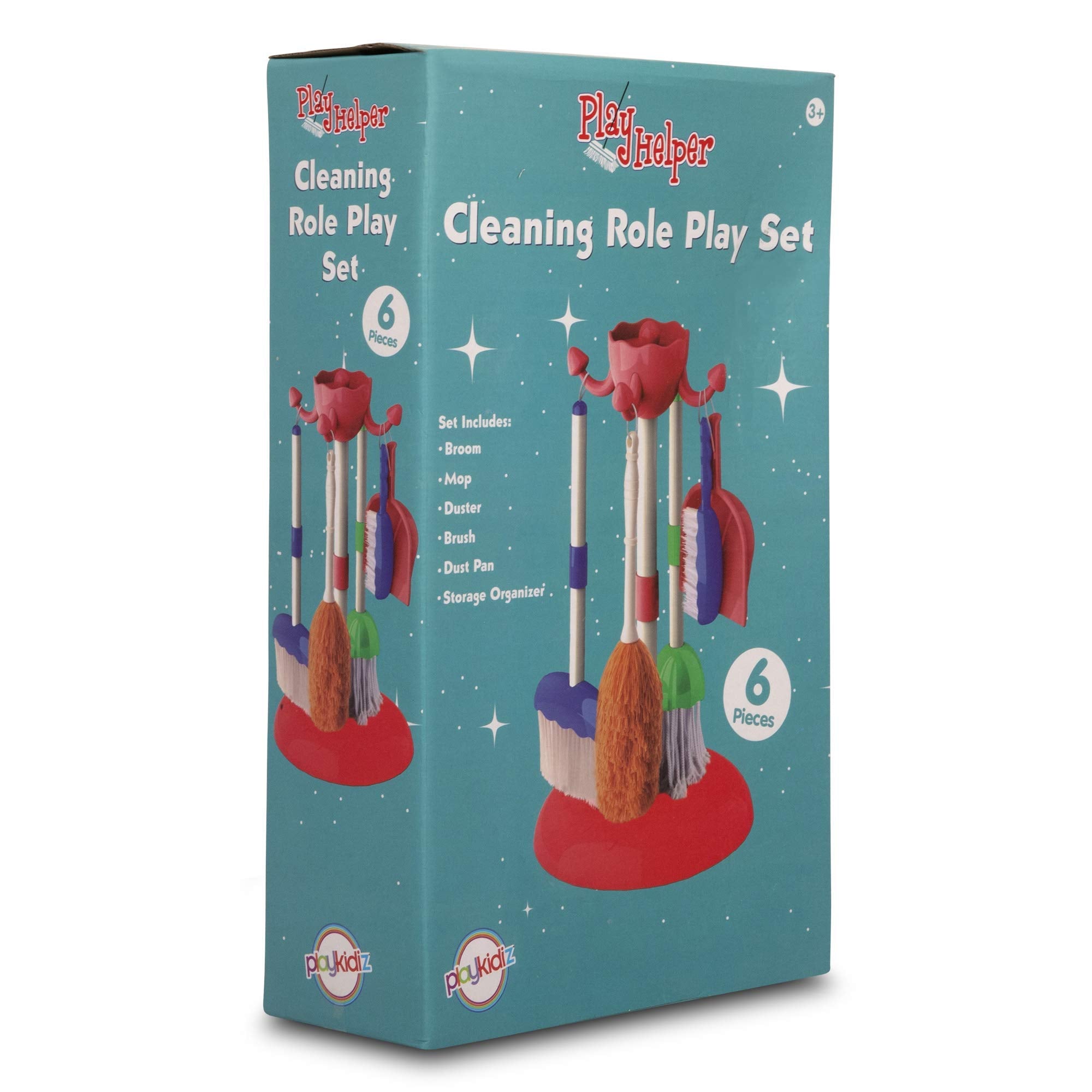 Playkidz Role Play Cleaning Set - 6 Pcs Household Toy for Kids Ages 3+ 4