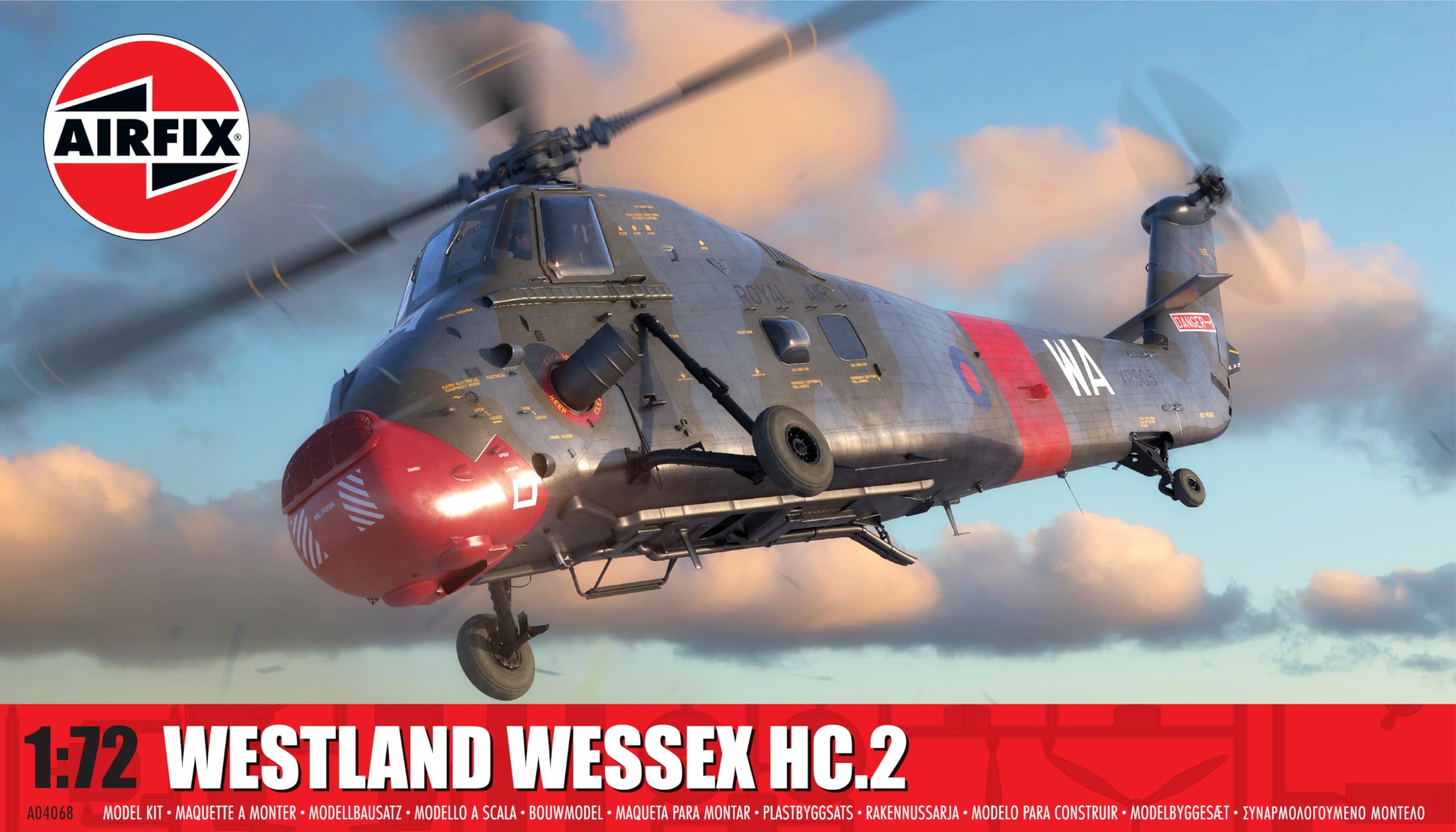 Airfix A04068 Westland Wessex HC.2 Model Kit | 1:72 Scale | 134 Parts | Skill Level 1 1