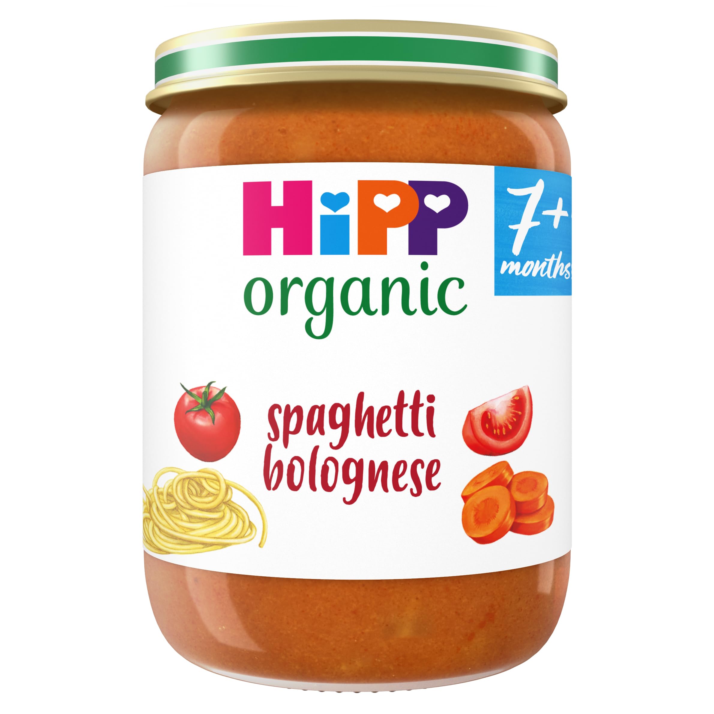 HiPP Organic Spaghetti Bolognese Baby Food Jar - 7+ Months, 190g (Pack of 6) 1