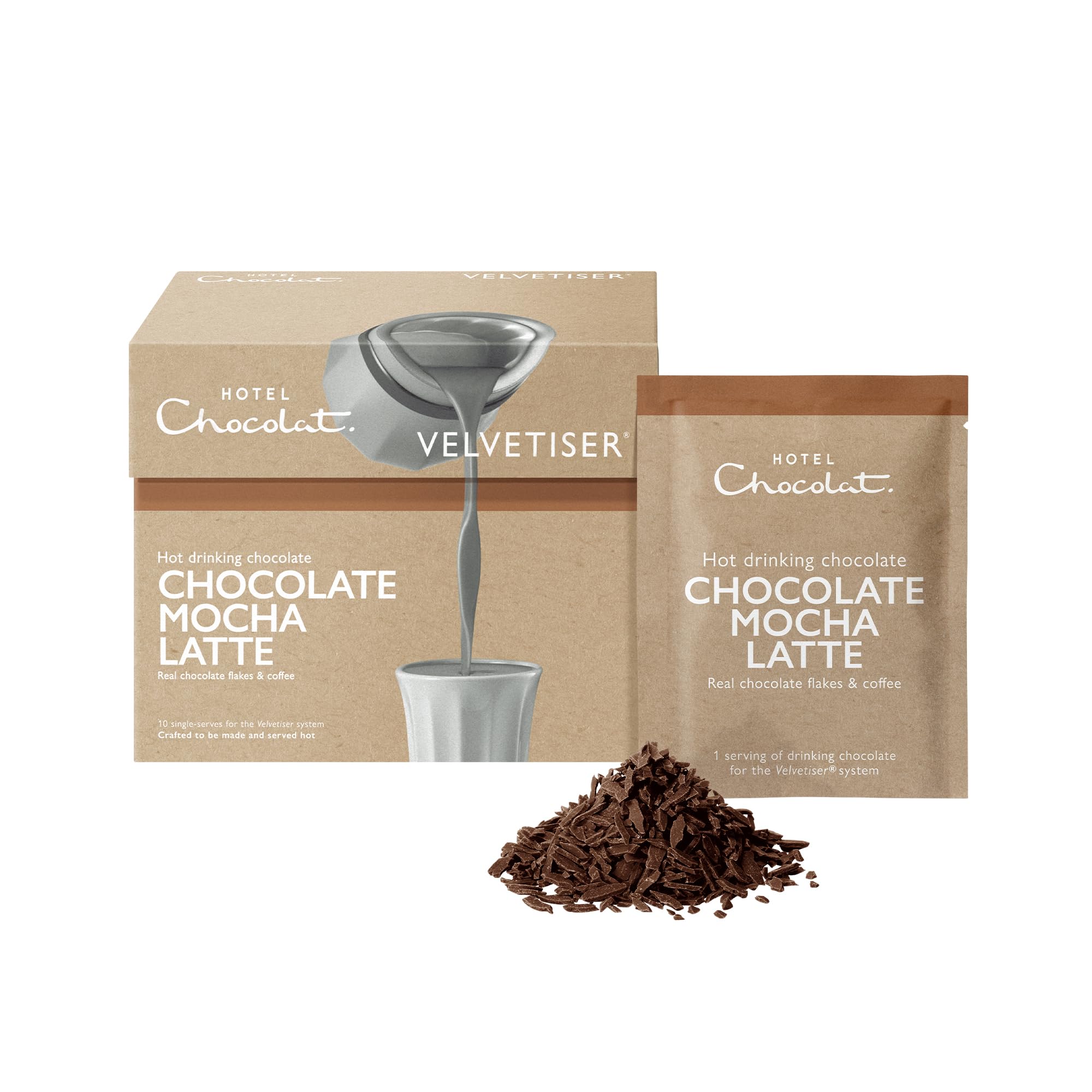 Hotel Chocolat - Chocolate Latte Sachets (10 Sachets) for The Velvetiser System 1