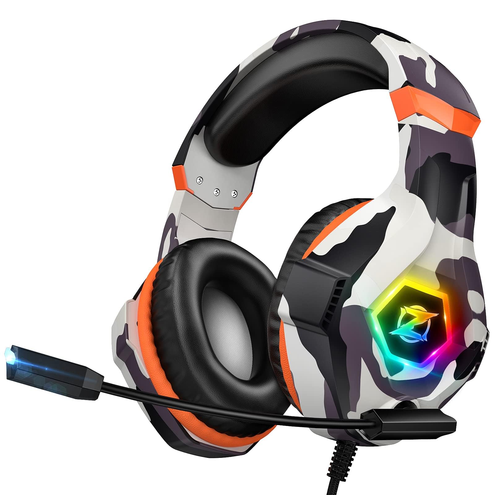 Ozeino ZW10 Gaming Headset - Surround Sound, Noise-Cancelling Mic, Multi-Platform Compatible