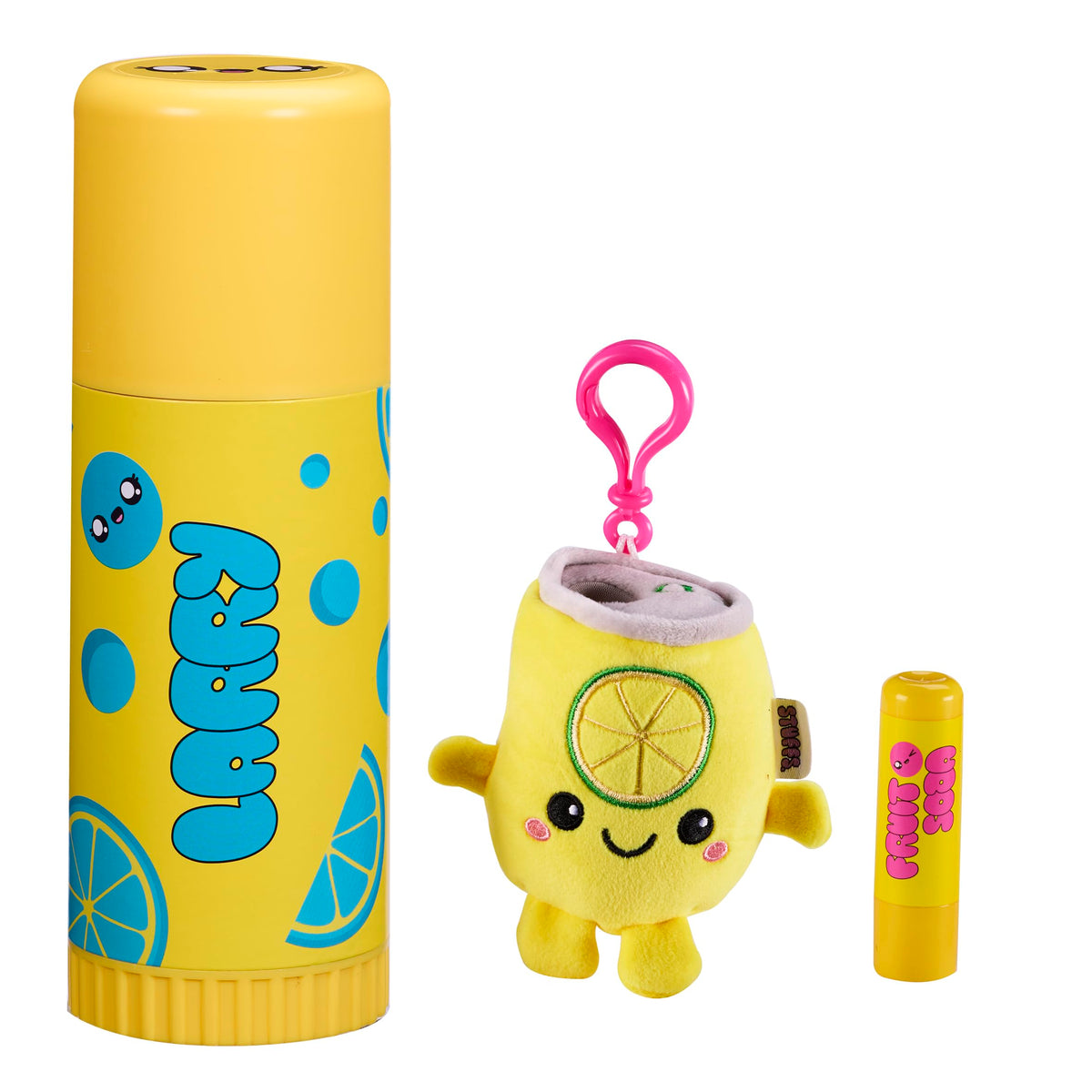 STUFFS Series 2 Plush Toy with Keychain & Lip Balm - 11 x 8 x 13.5 cm - Age 5+
