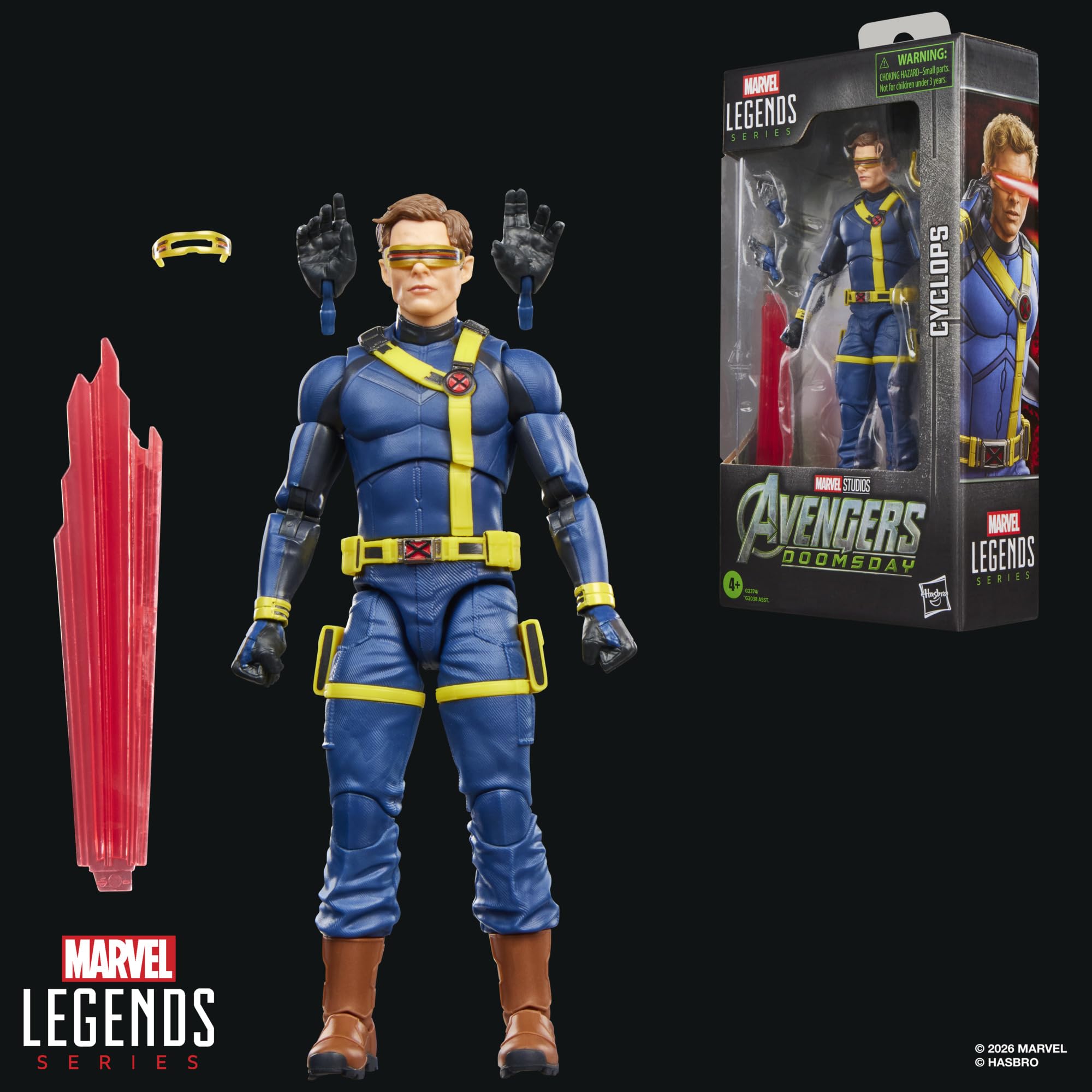 Marvel Legends Cyclops Action Figure - 15cm Scale, 4 Accessories, Ages 4+ 9
