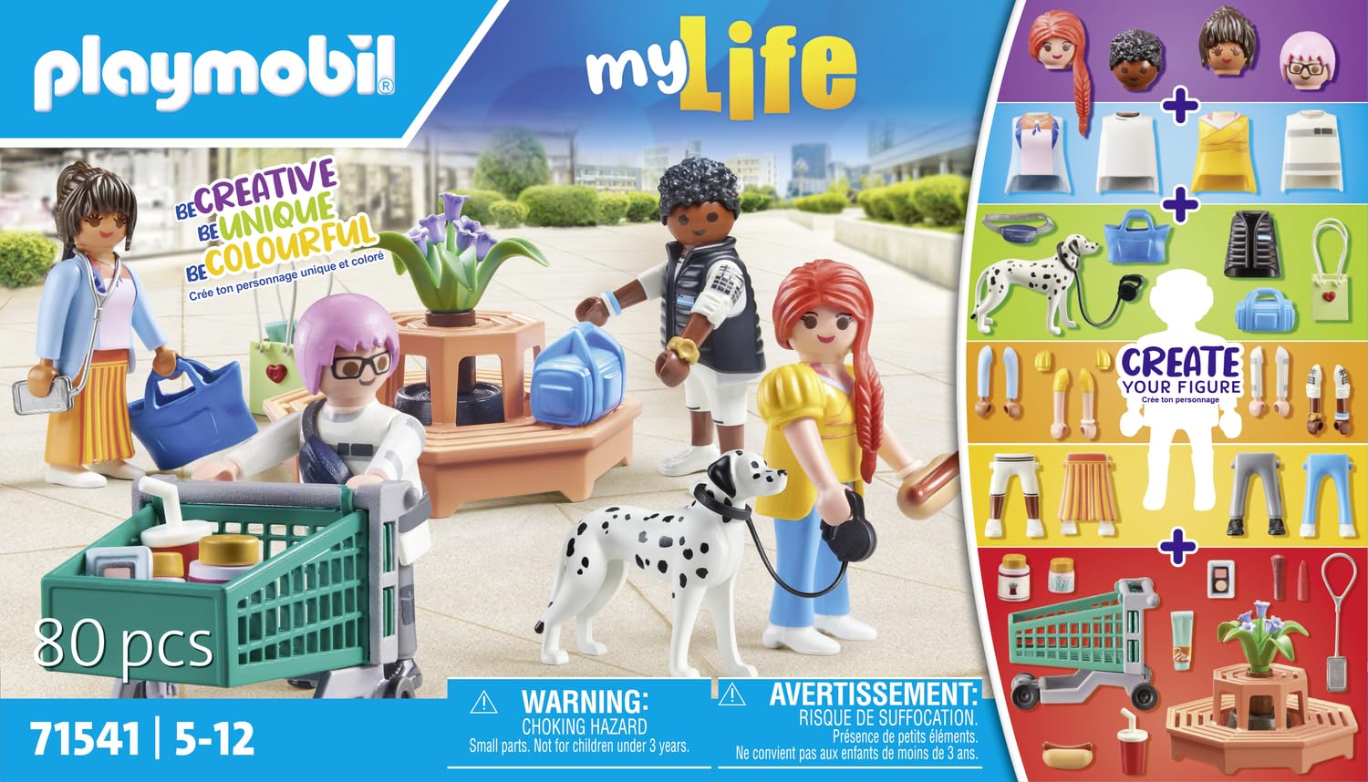 Playmobil MyFigures Shopping Playset - 80-Piece Fashion Fun for Ages 5+ 10