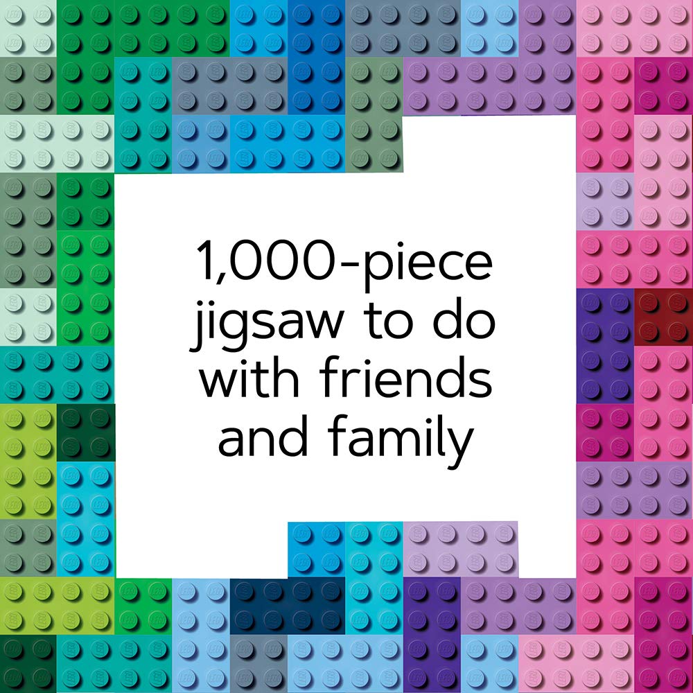 LEGO Rainbow Bricks Puzzle - 1000-Piece Gradient Challenge for Adults & Kids 9