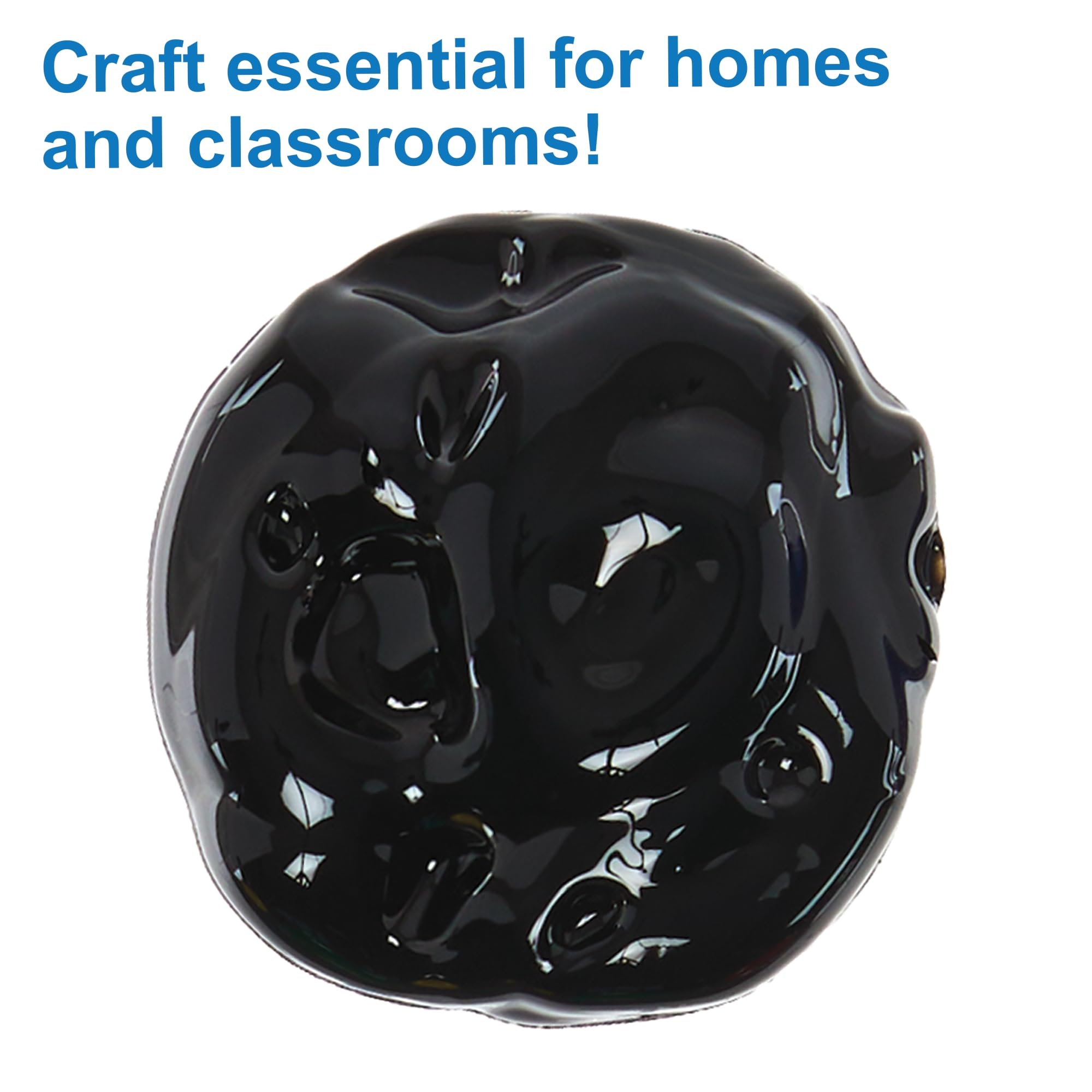 Baker Ross FN510 Black Acrylic Paint 500ml - Water-Based & Washable for Kids' Crafts 4