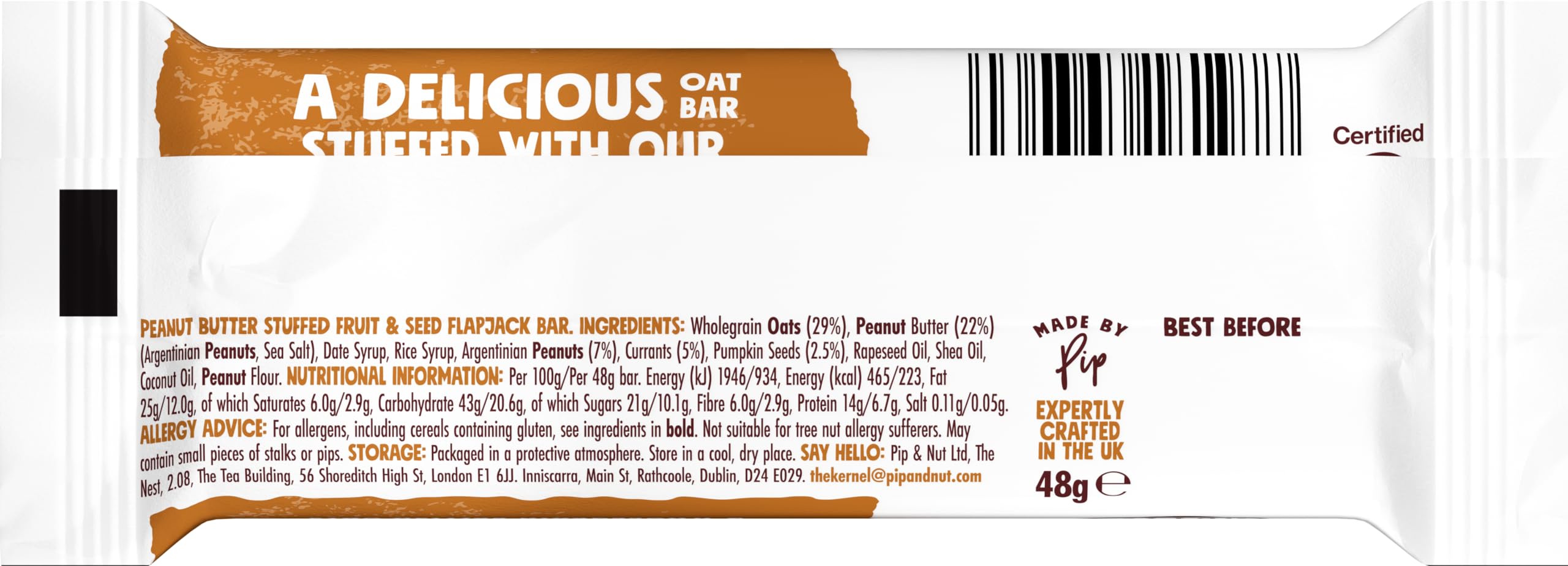 Pip & Nut Peanut Butter Stuffed Oat Bar Variety Pack - 15 Bars (Original, Chocolate, Apple & Cinnamon) 3