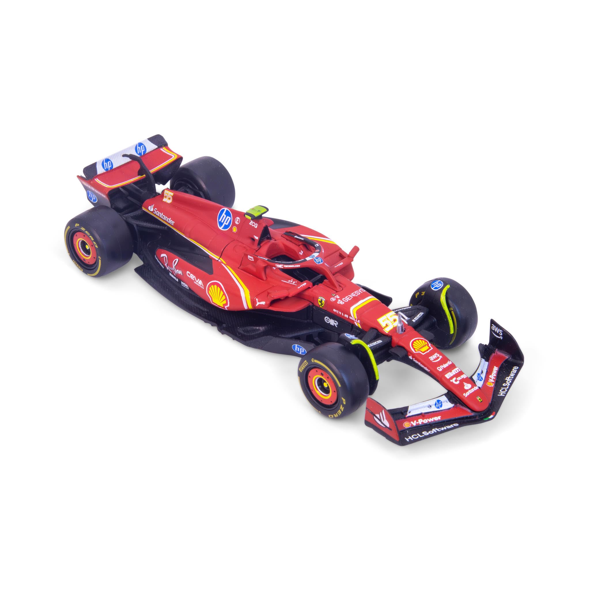 Bburago Ferrari SF-24 (2024) F1 Model Car - Sainz - 1:43 Scale Diecast Replica 1