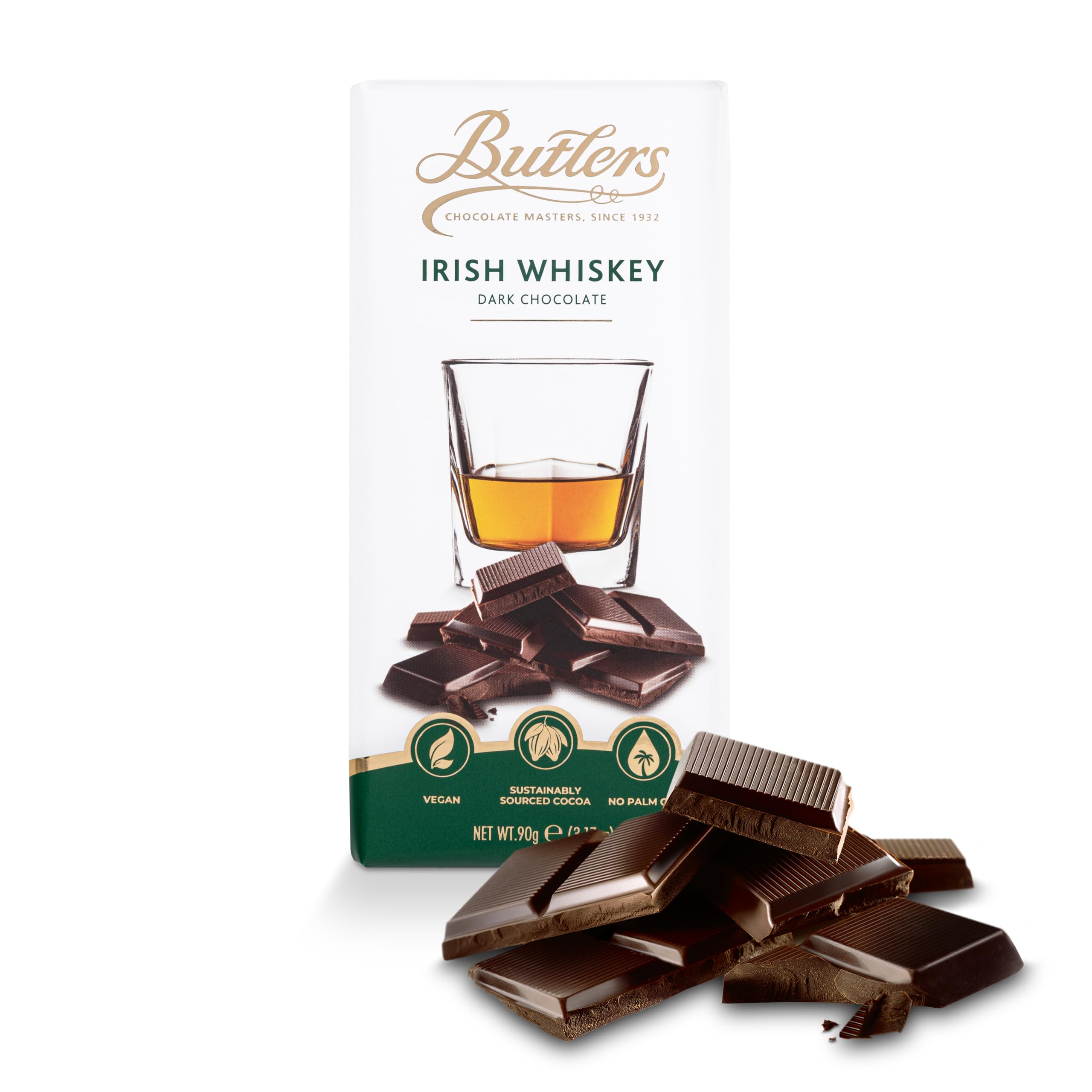 Butlers Dark Chocolate Irish Whiskey Bar 90g 2