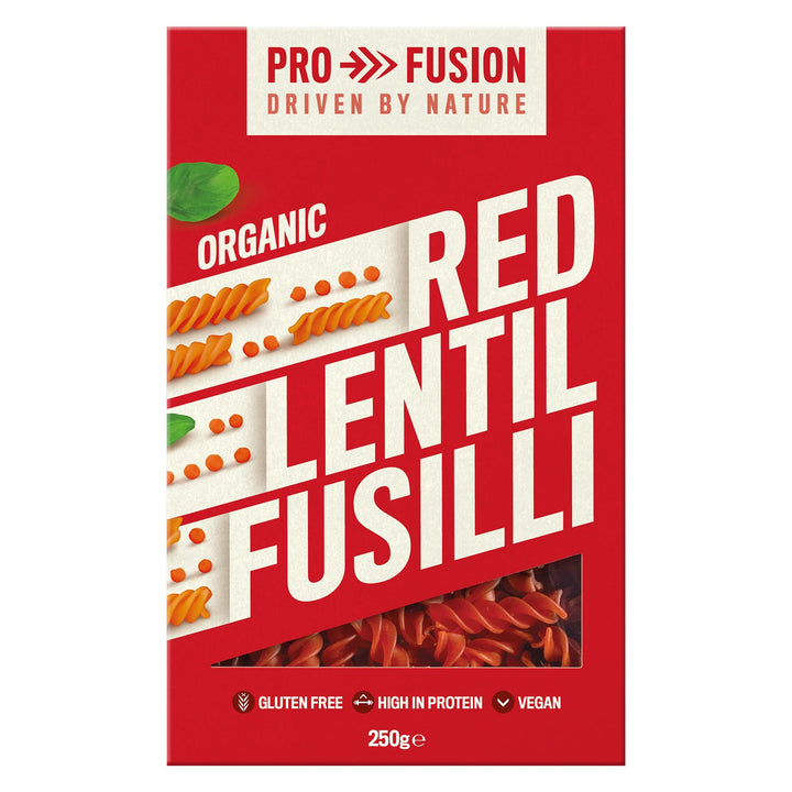 Profusion Organic Red Lentil Fusilli 250g