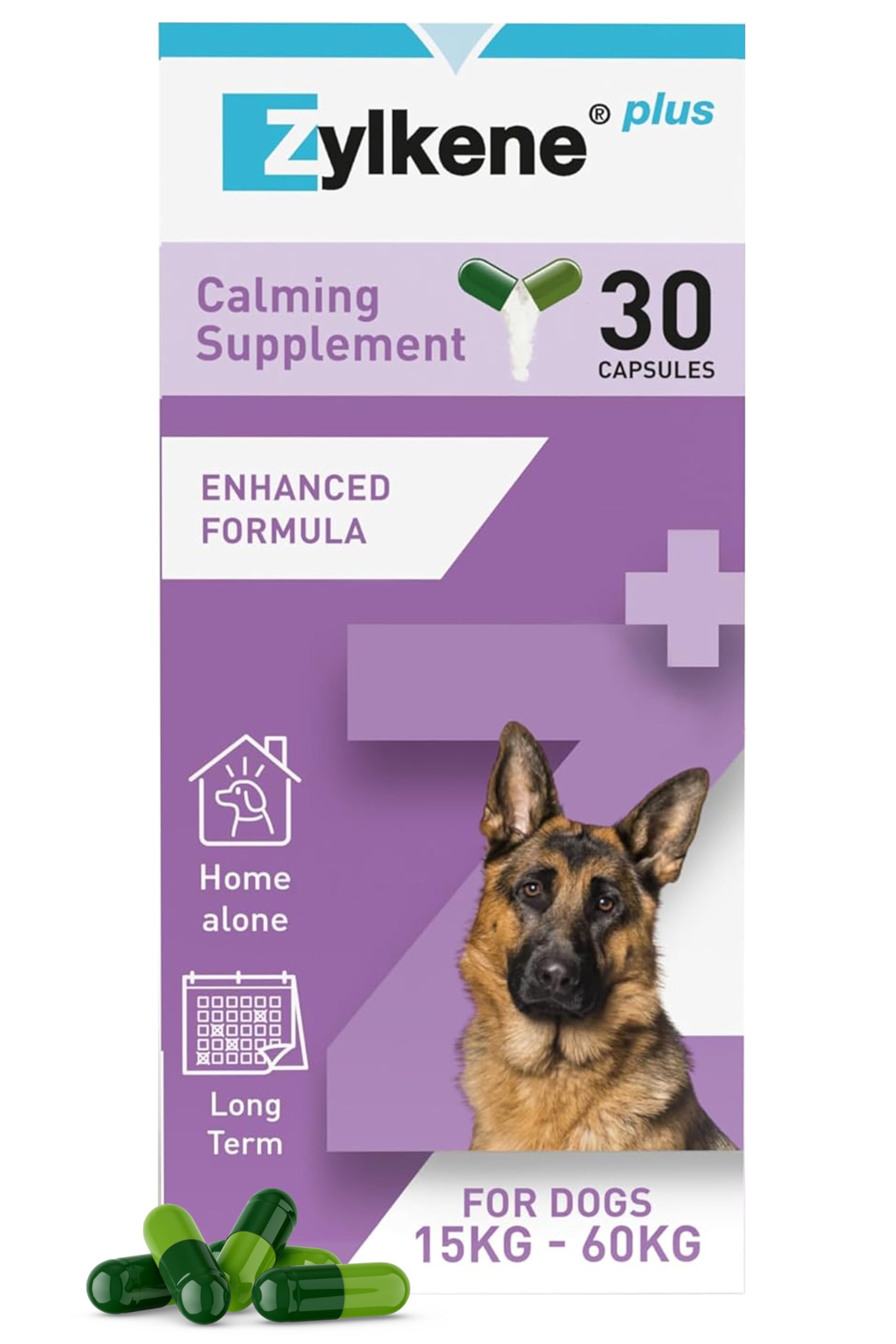 Zylkene Calming Supplement for Large Dogs (30kg-60kg) 450mg | 30 Capsules