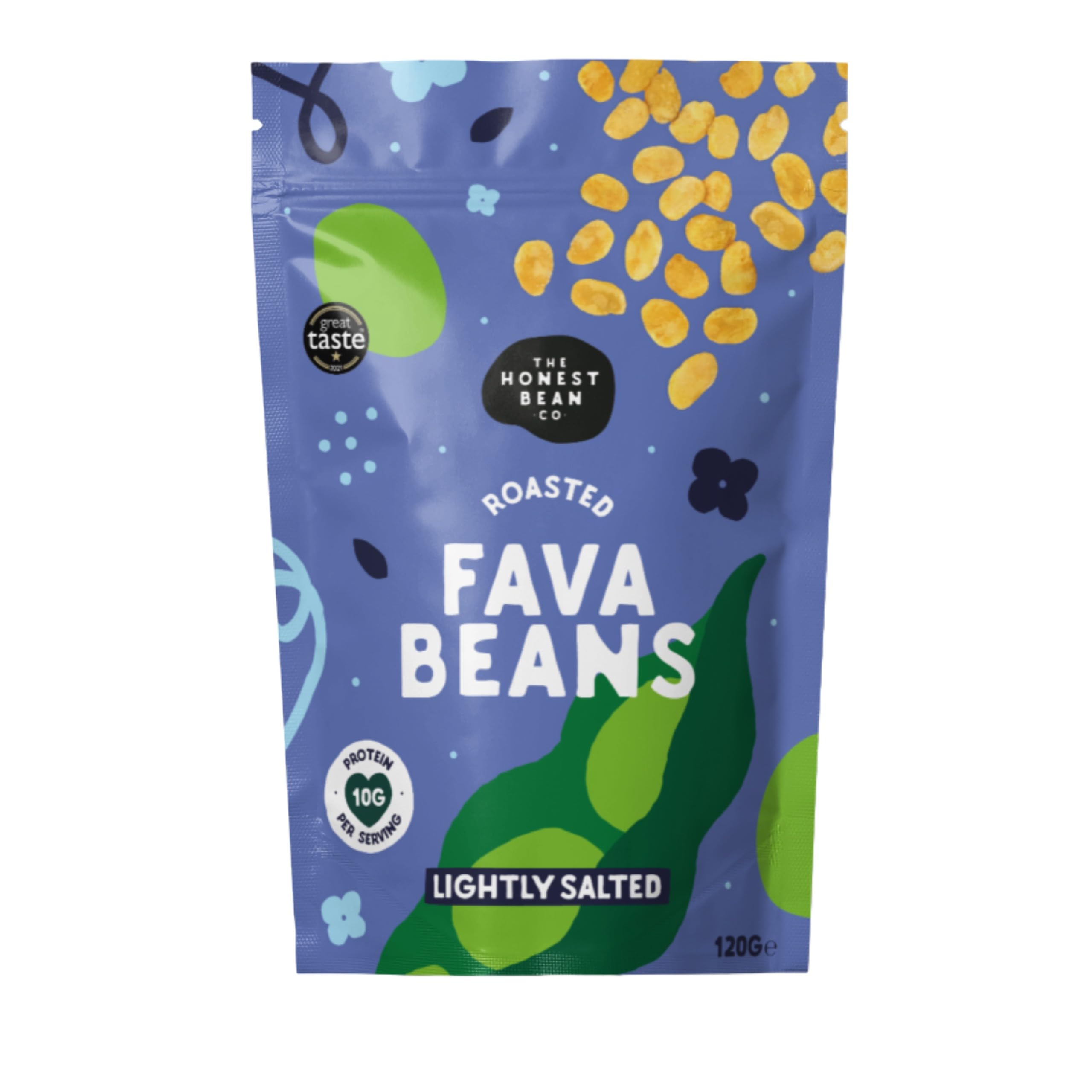 The Honest Bean Co Roasted Fava Bean Variety Pack - Lightly Salted, Sea Salt & Cider Vinegar, BBQ, Chilli Lemon, Seaweed & Miso, Black Garlic & Herb 2