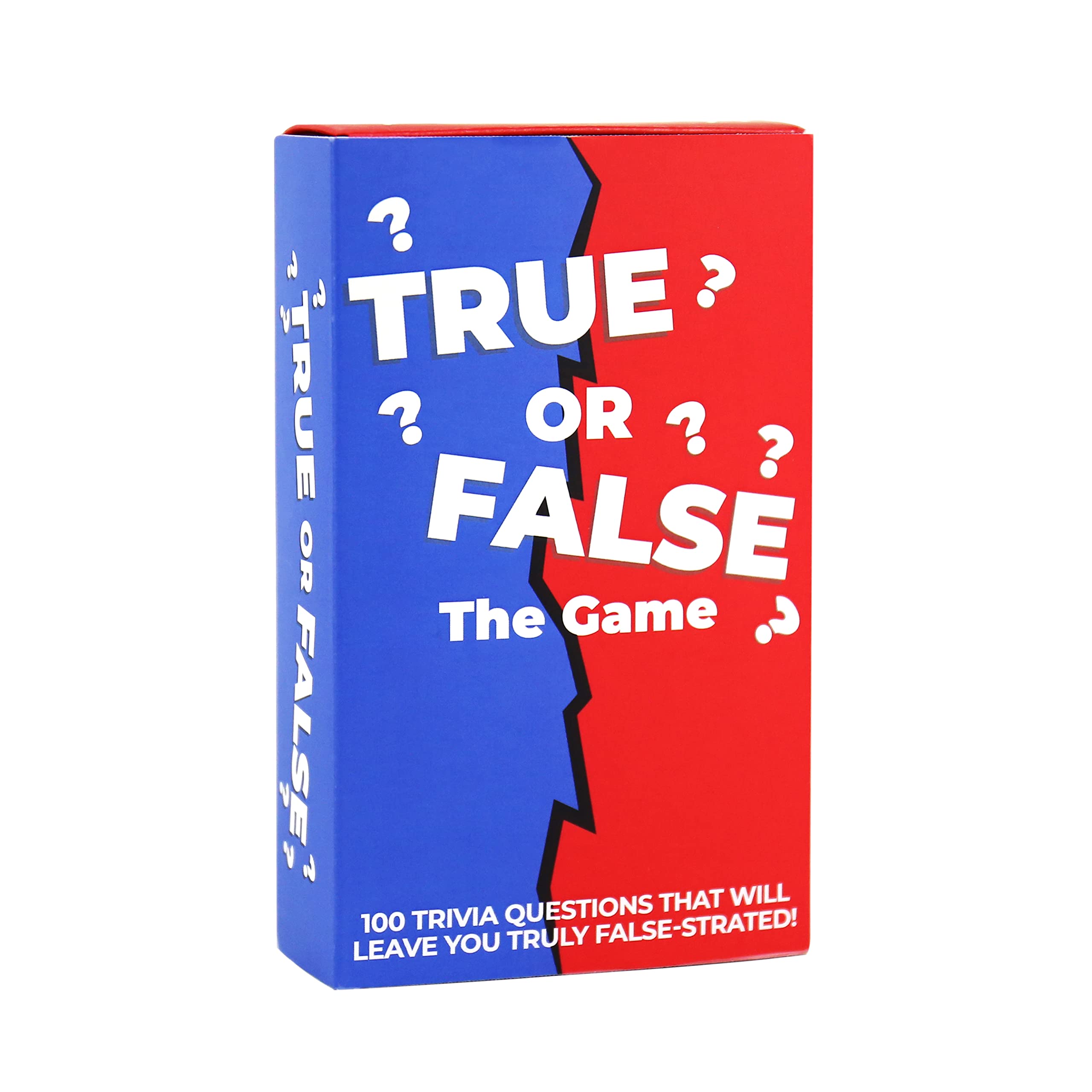 Gift Republic True Or False Trivia Card Game - 100 Tricky Questions | Unisex Adult | Multicoloured