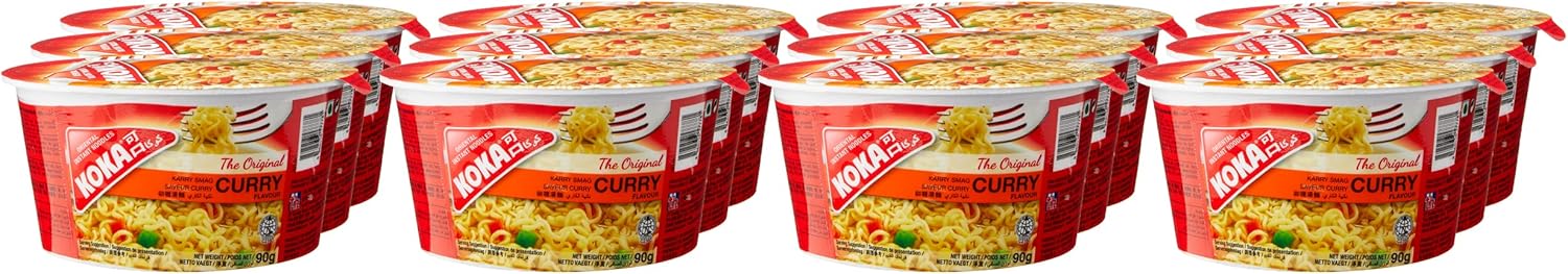 Koka - Original Curry Flavour Oriental Style Instant Noodles 12 x 90g 1