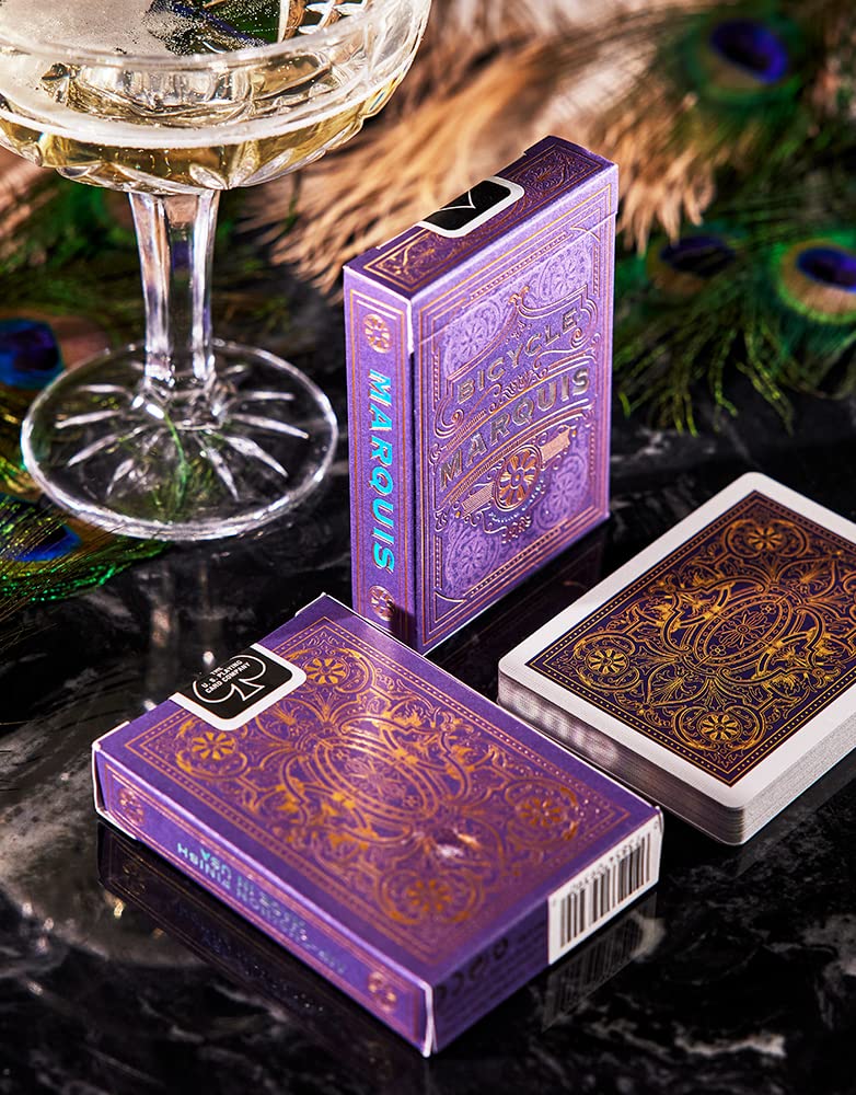 Bicycle Marquis Playing Cards - 1 Deck, Air Cushion Finish, Blue/White 6