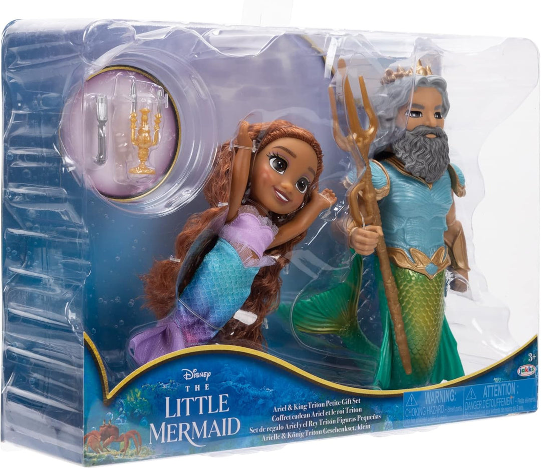 Disney The Little Mermaid Ariel and King Triton Doll Gift Set (227361)