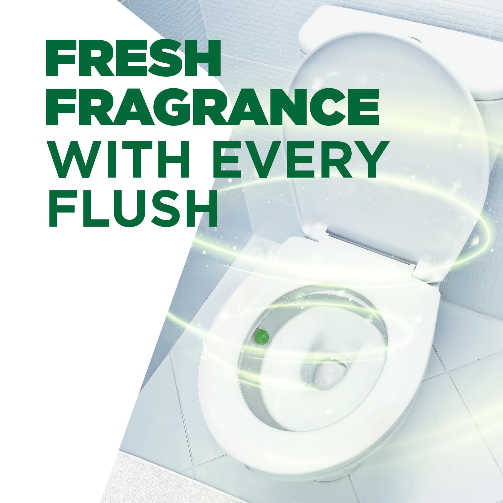 Harpic Hygienic Fresh Sticker Toilet Block - Pine Scent, 3 Count Pack 7