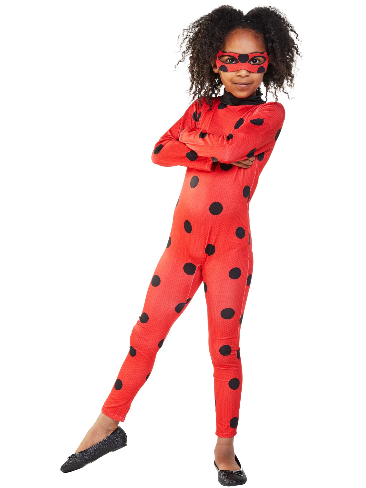 Rubies Miraculous Ladybug Classic Costume - Size 5-6 | Includes Mask | Polyester
