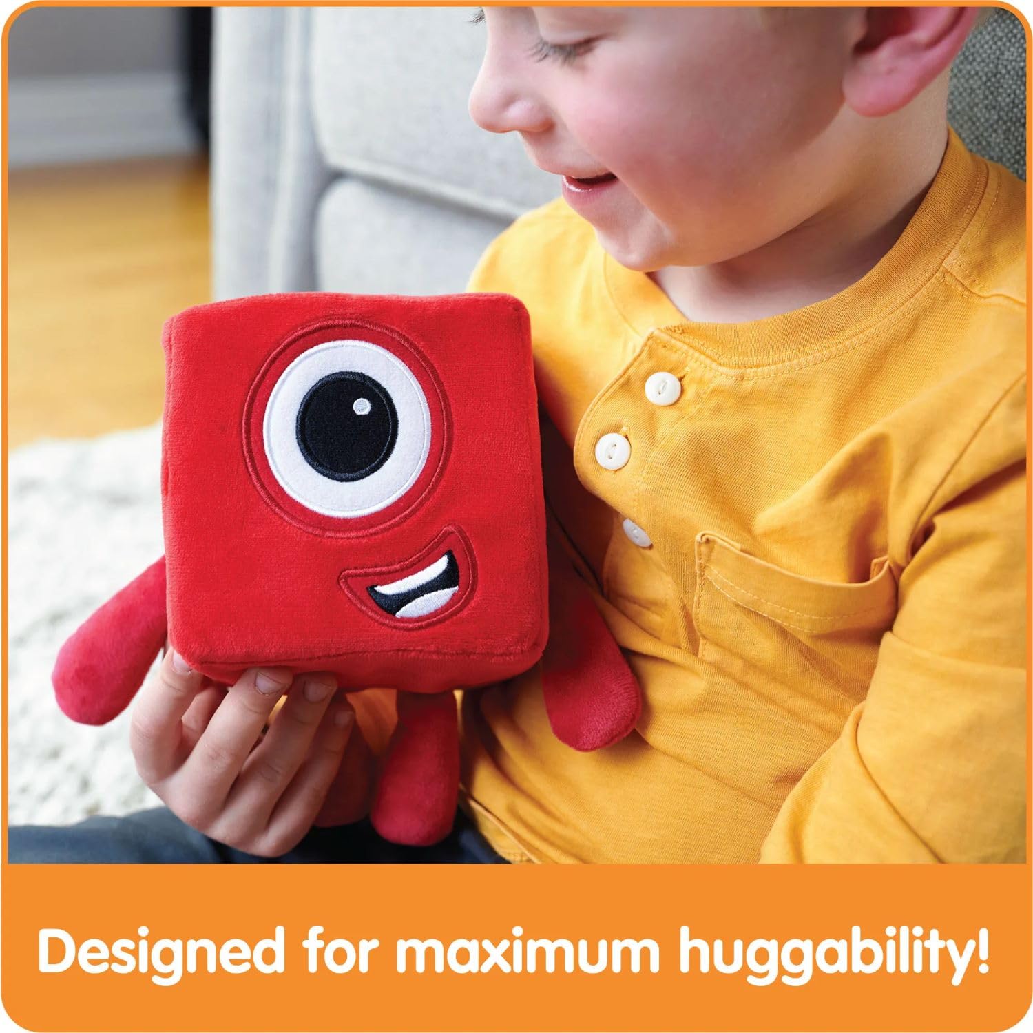 Numberblocks One Plush Toy - Soft Tactile Stuffed Animal for Toddlers 18 Months+ 13