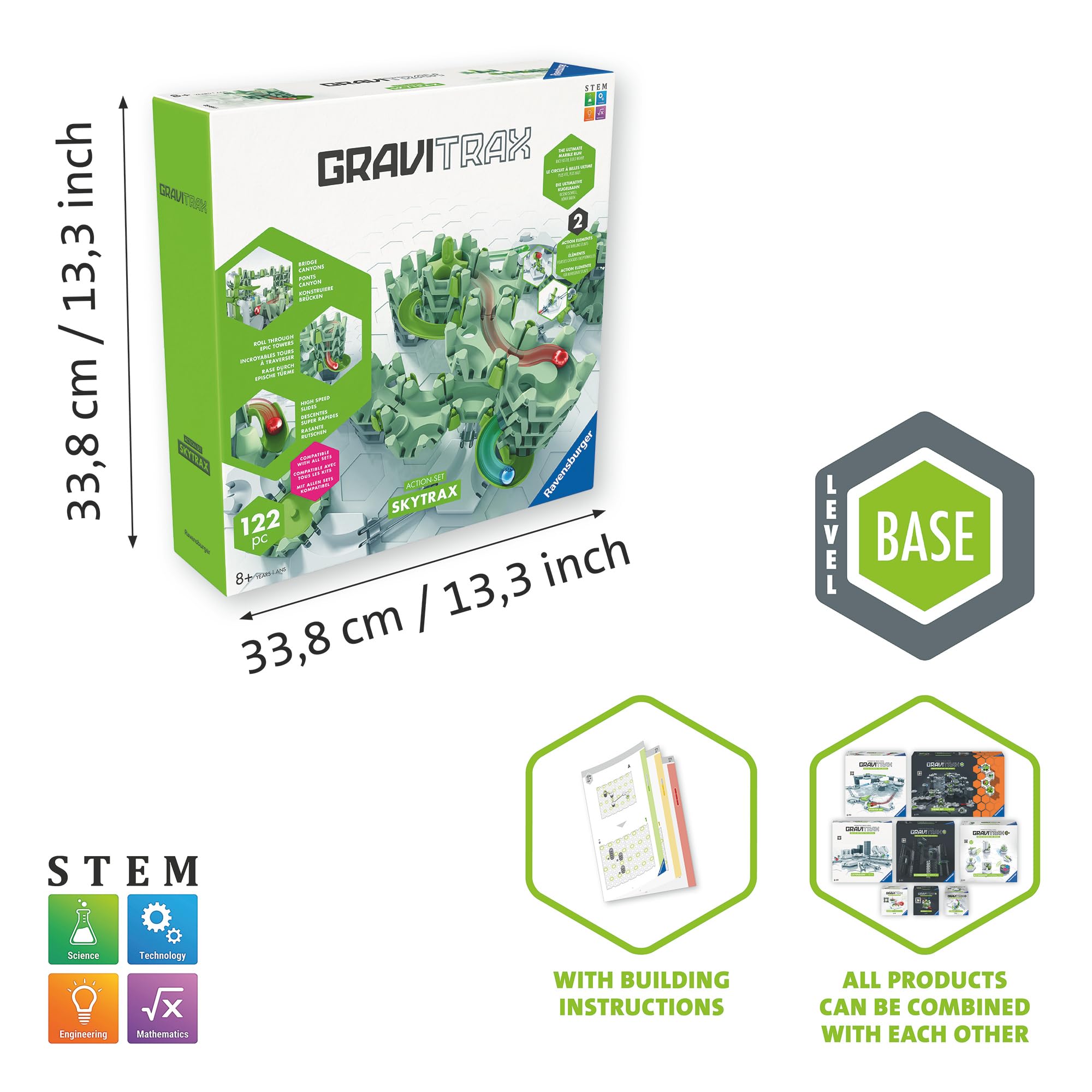 Ravensburger GraviTrax Action-Set M SkyTrax Marble Run | STEM Toy for Ages 8+ | 120+ Elements 6