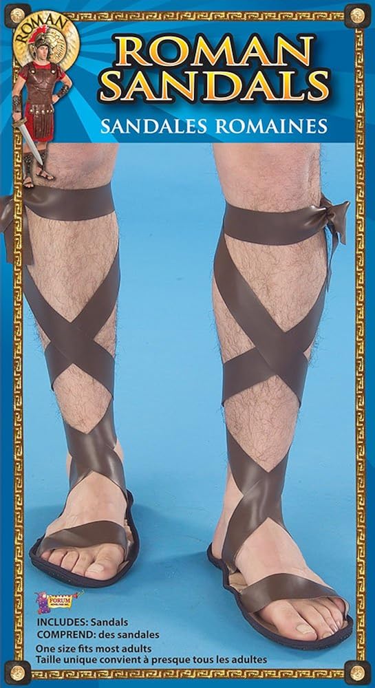 Bristol Novelty Roman Sandals - Adult Size 2
