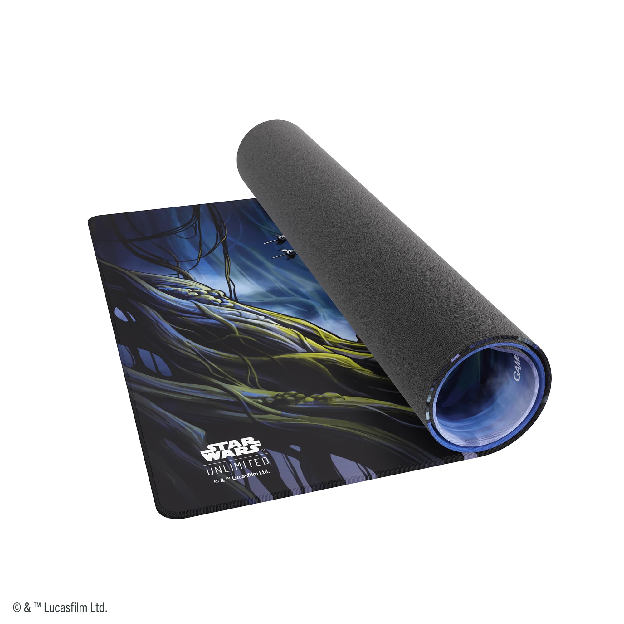 Gamegenic Star Wars: Unlimited Game Mat Set 5 - Dagobah | 2mm Thick Rubber | Unisex Adult