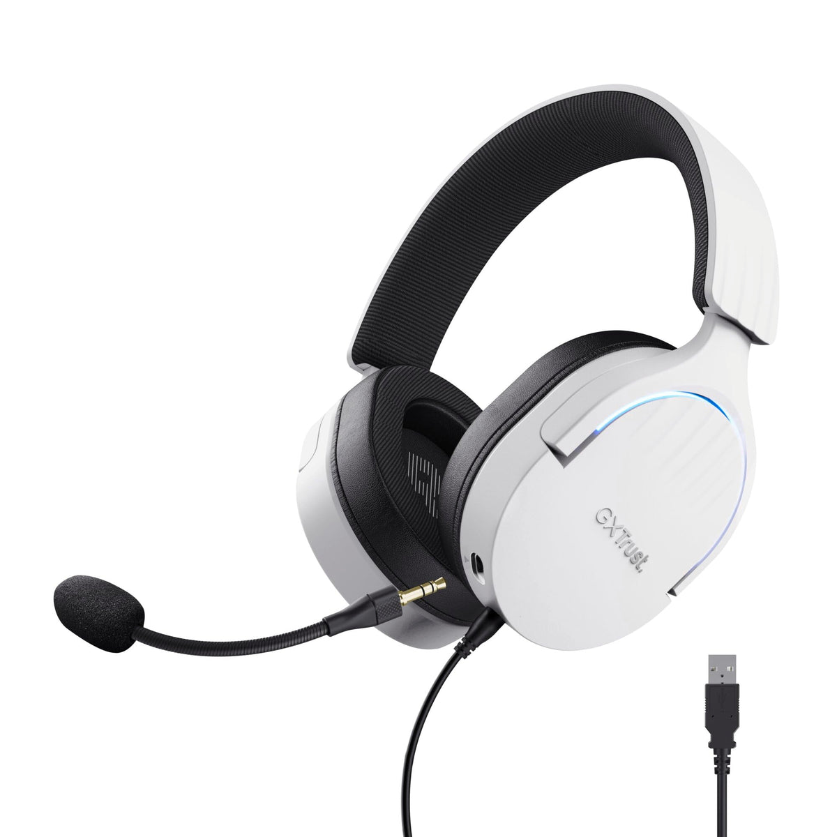 Trust GXT 490W Fayzo USB Gaming Headset - 7.1 Surround Sound, 50mm Drivers, PC/PS5