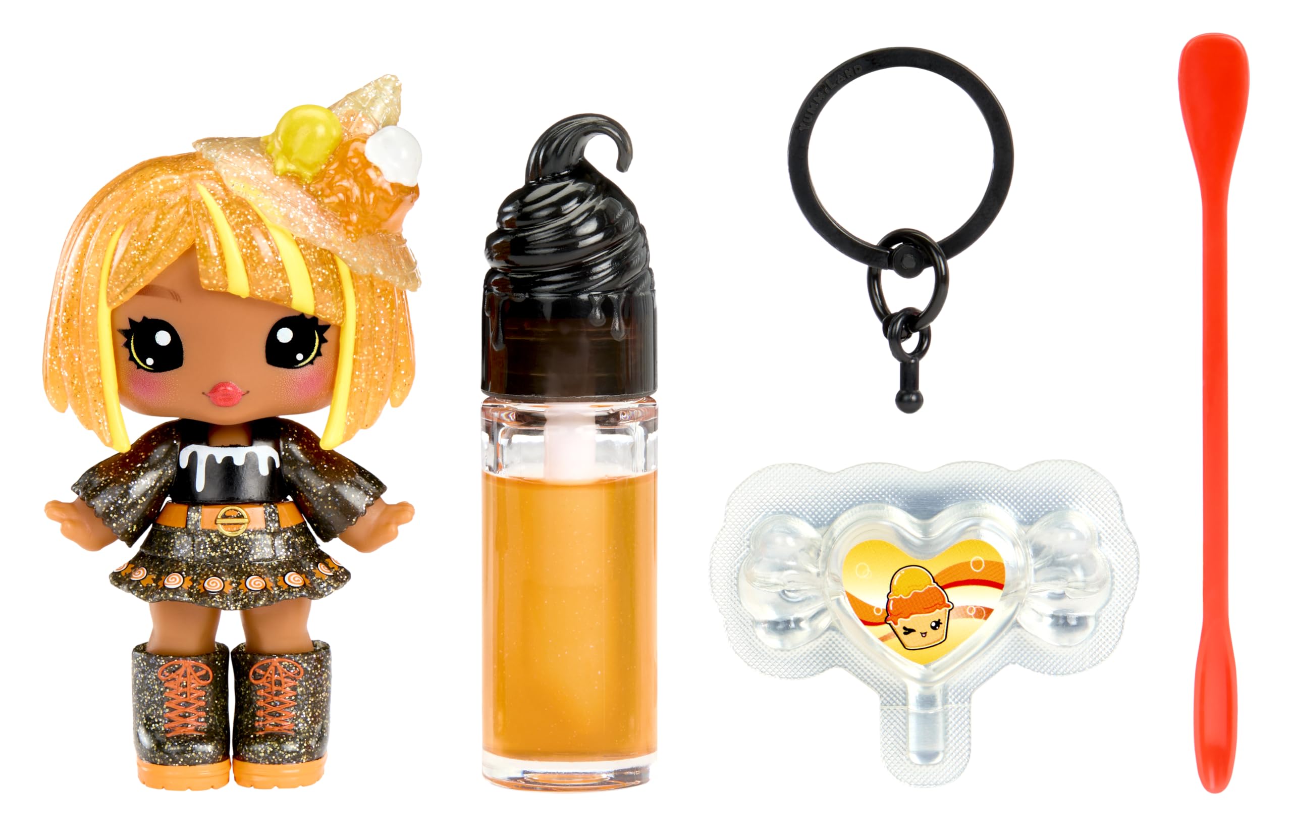 Yummiland x Halloween Lip Gloss Doll - Blair Treats - DIY Scented Doll with Keychain & Lip Gloss Kit 1