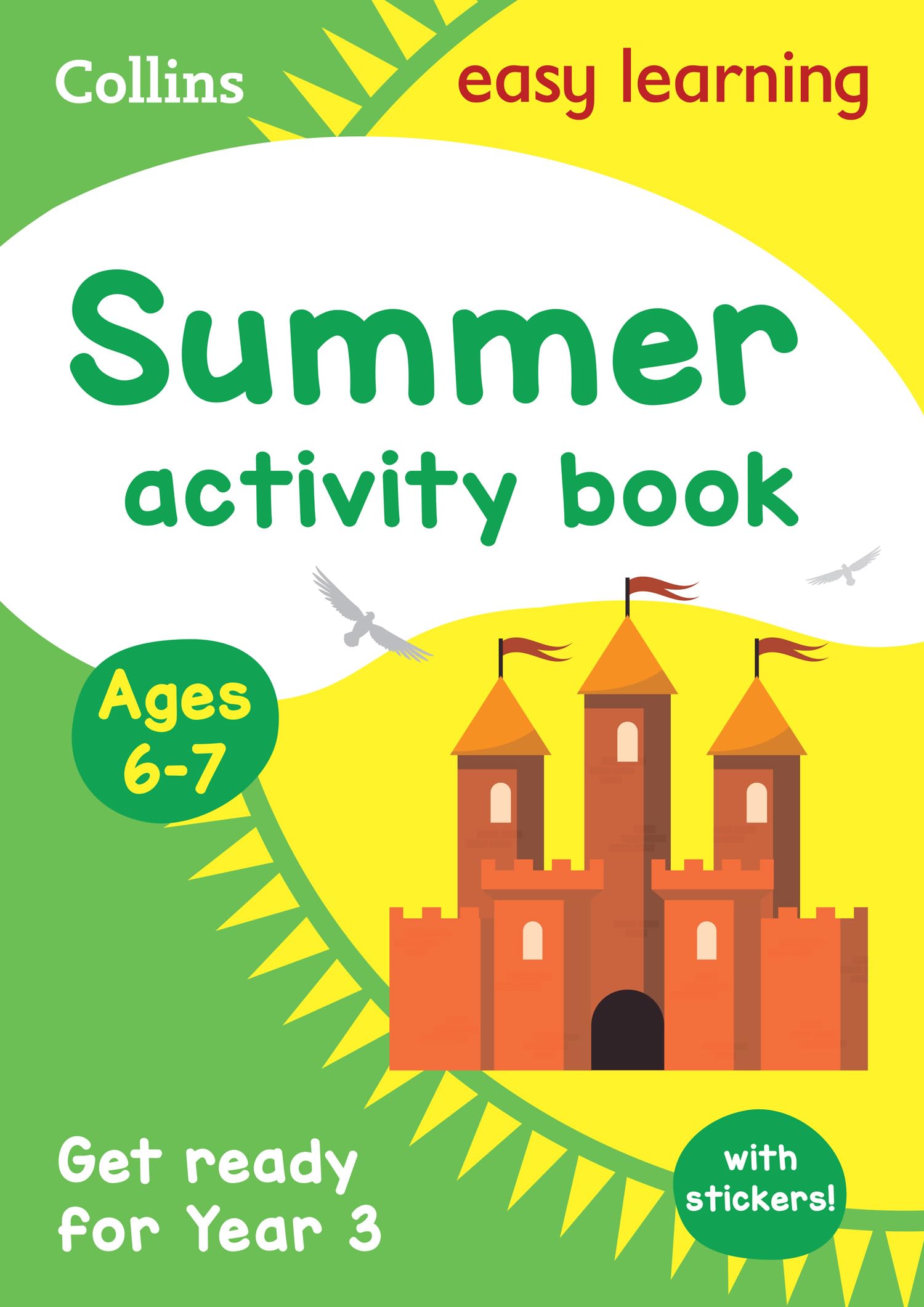 Collins Easy Learning Year 2 to Year 3 Summer Activity Book with Stickers | Paperback | English