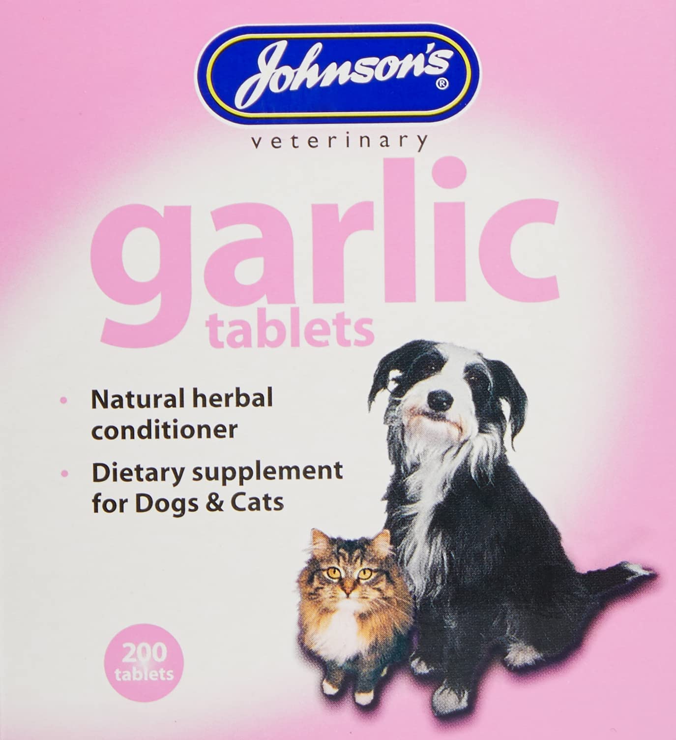 Johnson's Garlic Tablets for Dogs & Cats - Natural Worm Repellent | 200 Count 2