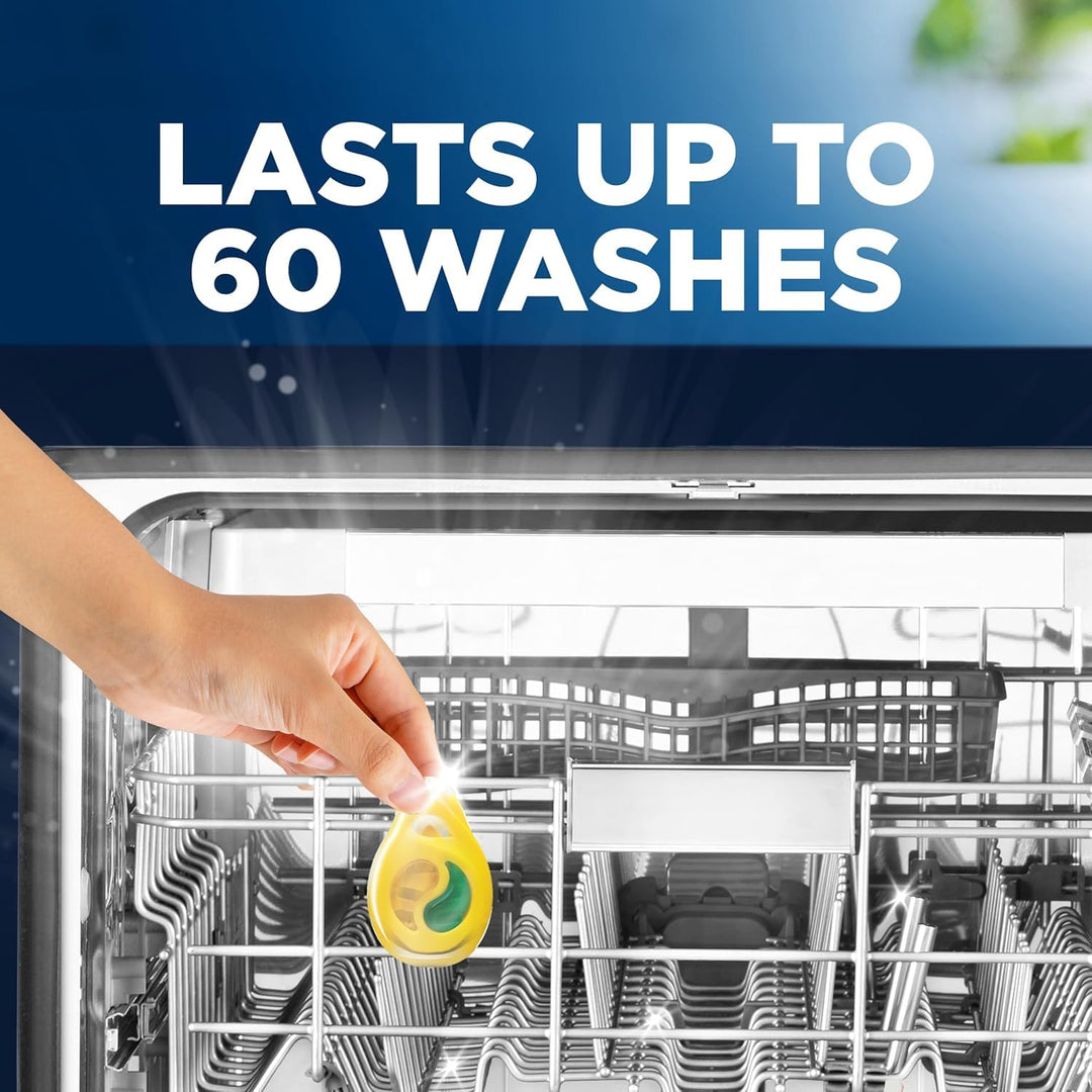 Finish - Dishwasher Freshener Lemon & Lime, 10-Pack, Eliminates Odour, Scent Control Technology