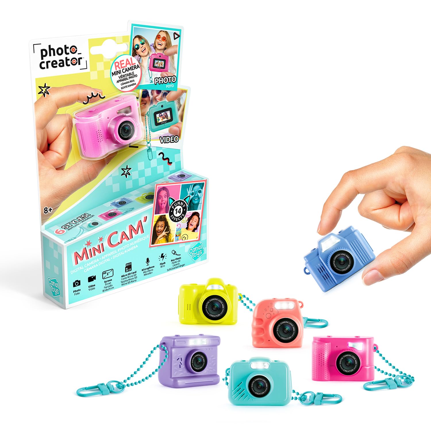 Photo Creator Mini Cam Digital Camera - Keychain Size with 1GB SD Card & 14 Fun Effects 1