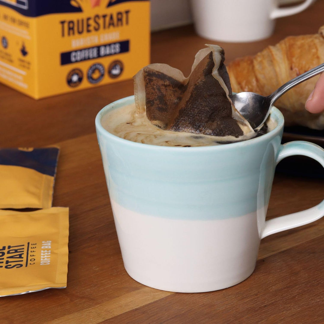 TrueStart Smooth Energising Colombian Arabica Coffee Bags – 30 Individually Wrapped, Mycotoxin-Free, Gluten-Free, Rich in Antioxidants