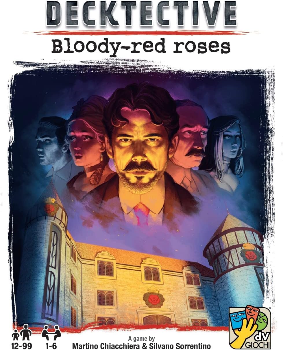 dV Giochi Decktective Bloody Red Roses Board Game (IB1238)