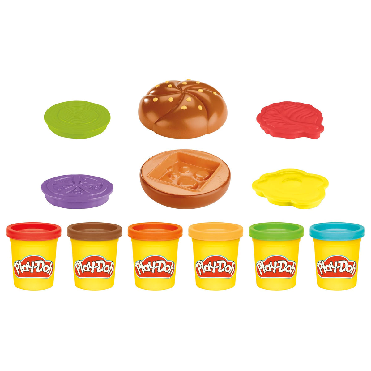 Play-Doh Grill Fun Playset - Ages 3+ | 6 Cans Compound | Includes Grill Press & Tools 6